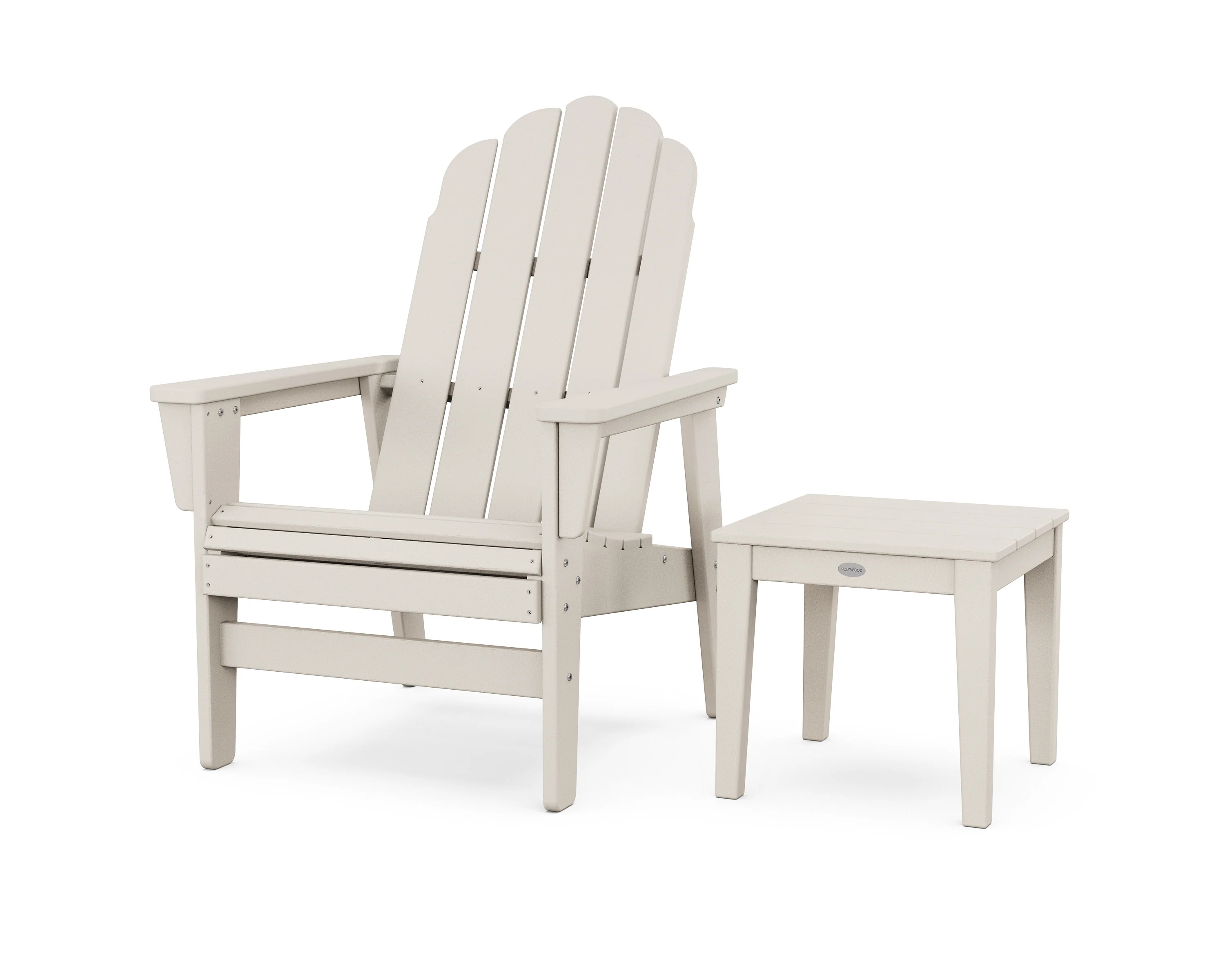 Vineyard Grand Upright Adirondack Chair with Side Table - Image 10