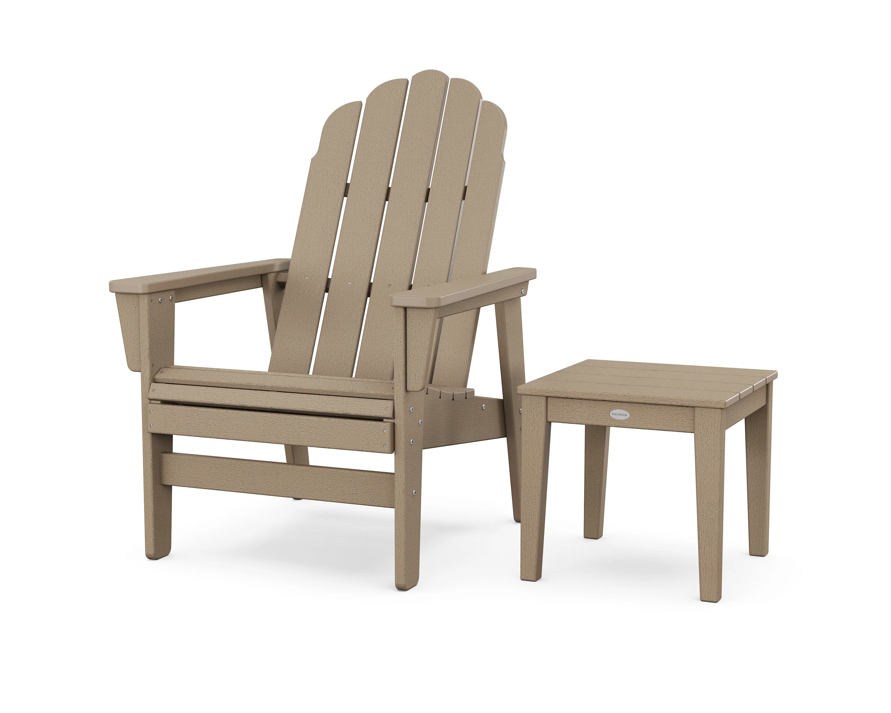Vineyard Grand Upright Adirondack Chair with Side Table - Image 15