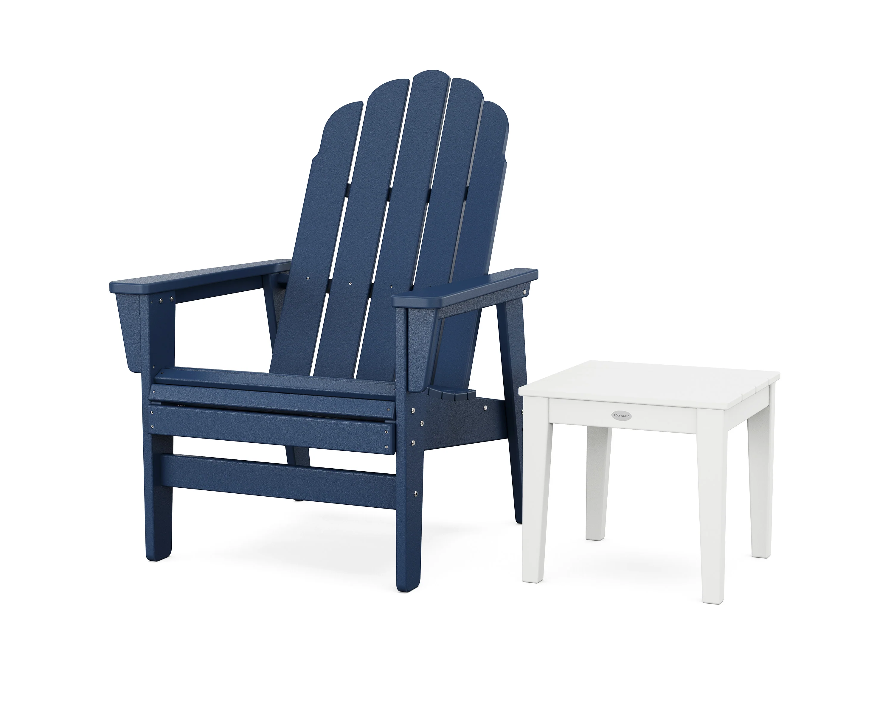 Vineyard Grand Upright Adirondack Chair with Side Table - Image 16