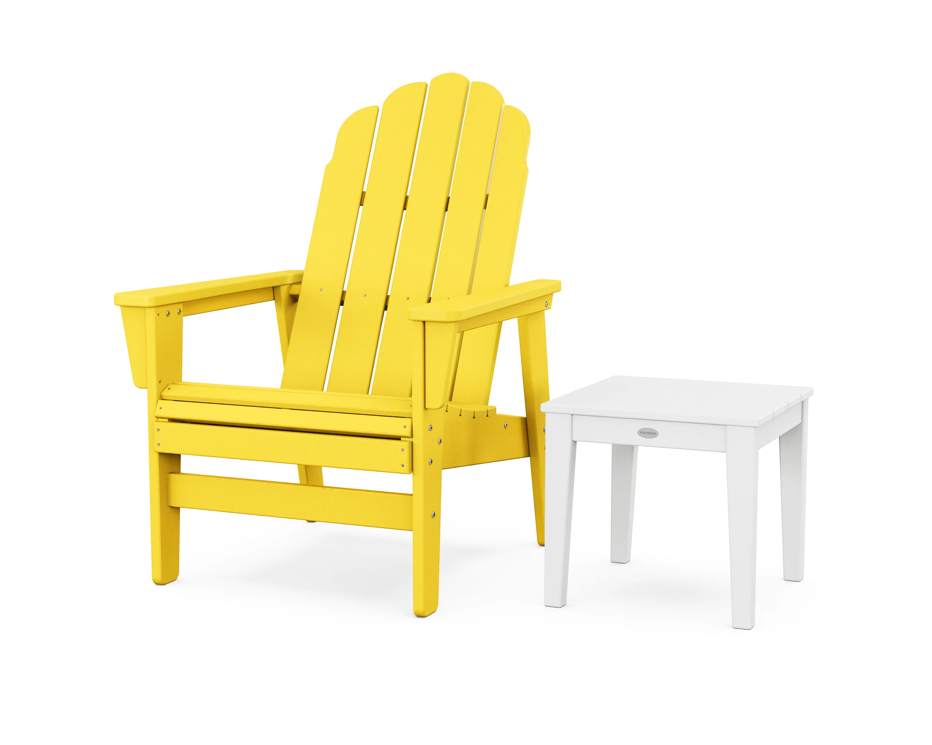 Vineyard Grand Upright Adirondack Chair with Side Table - Image 4