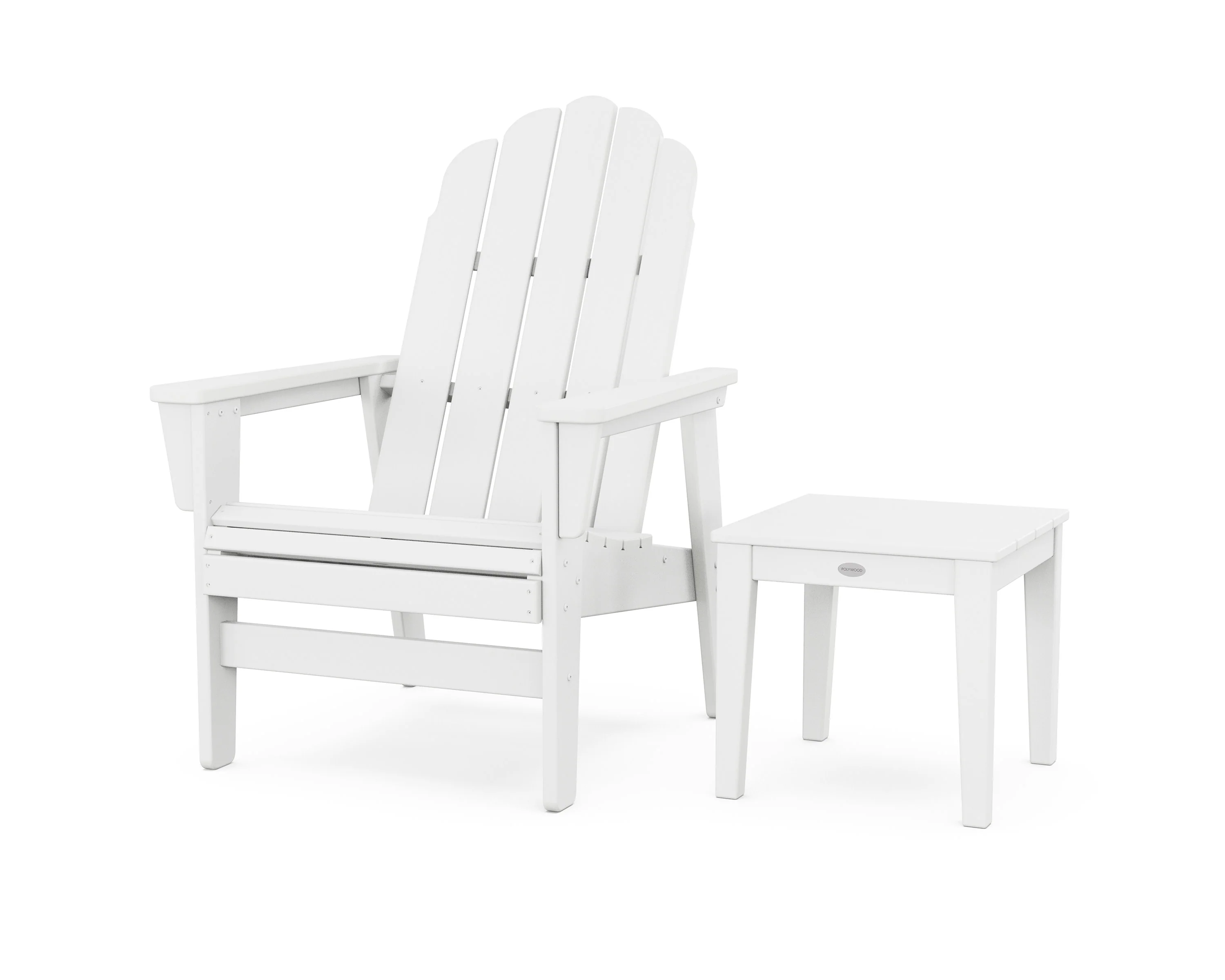Vineyard Grand Upright Adirondack Chair with Side Table - Image 5