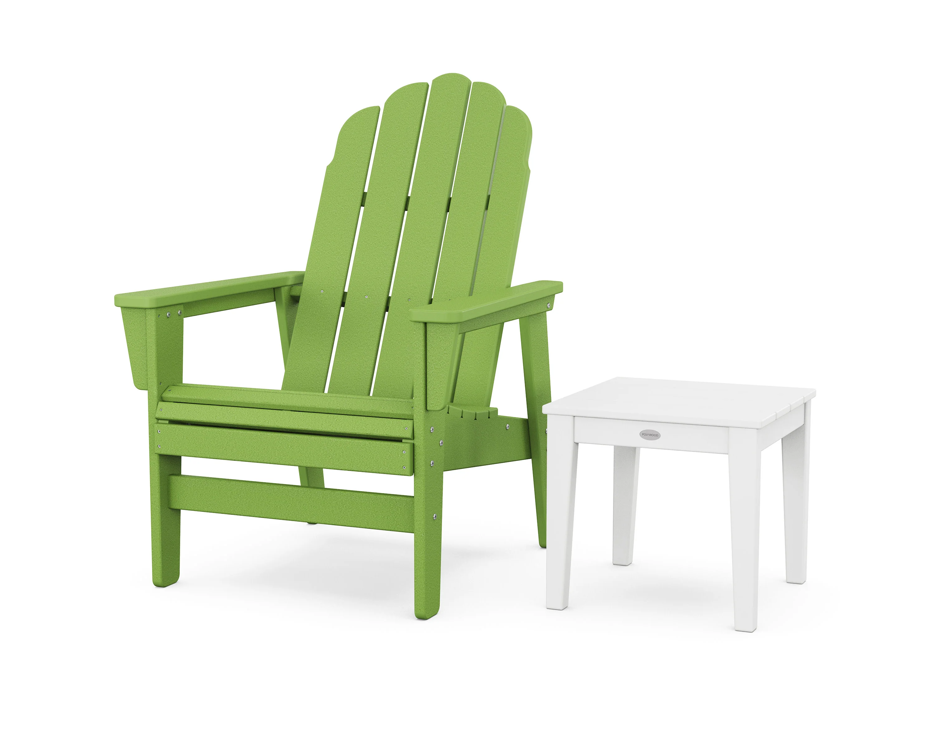 Vineyard Grand Upright Adirondack Chair with Side Table - Image 6