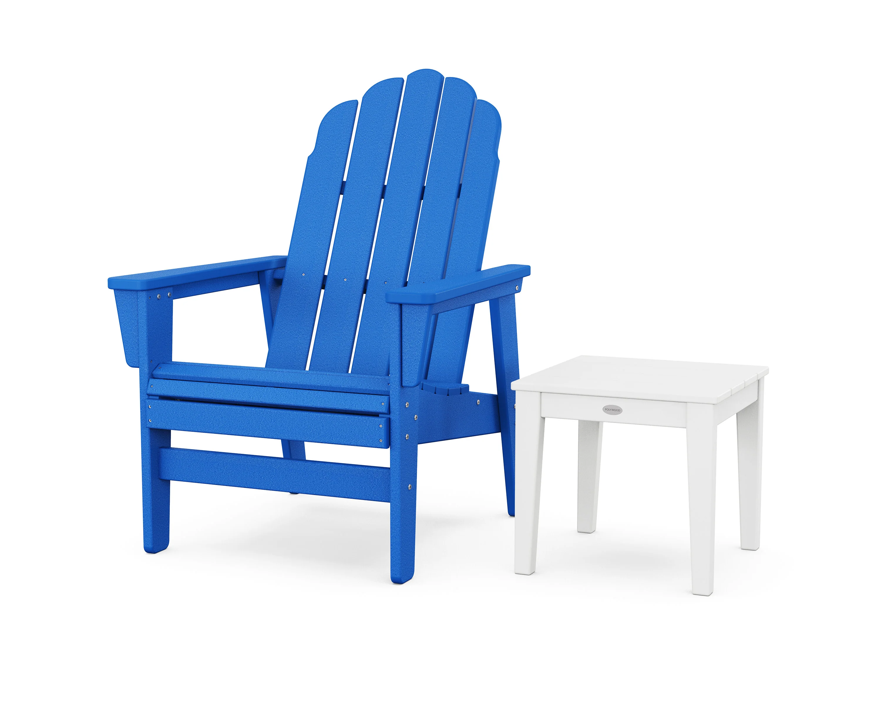 Vineyard Grand Upright Adirondack Chair with Side Table - Image 9