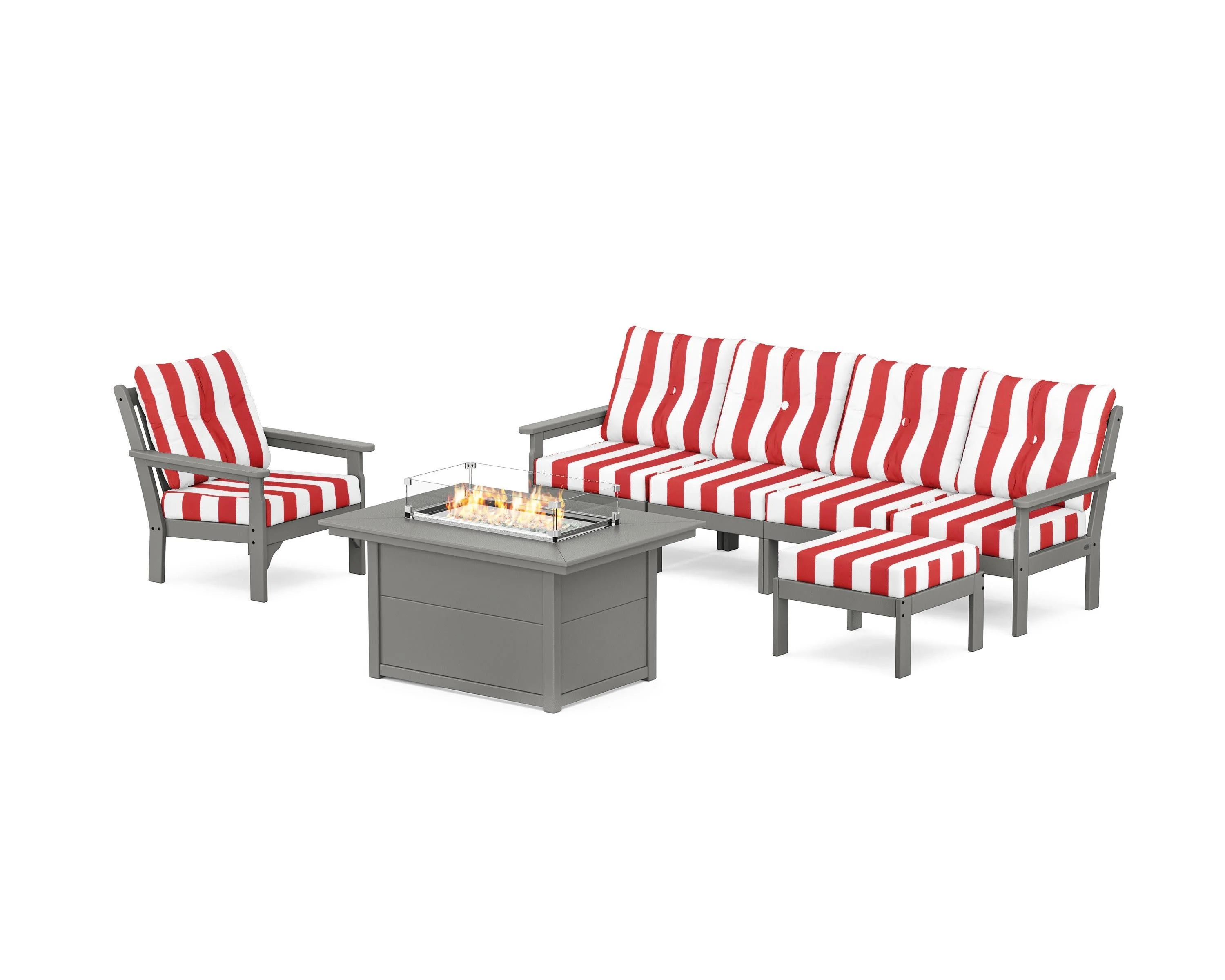 Vineyard Sectional Lounge and Fire Pit Set - Image 104