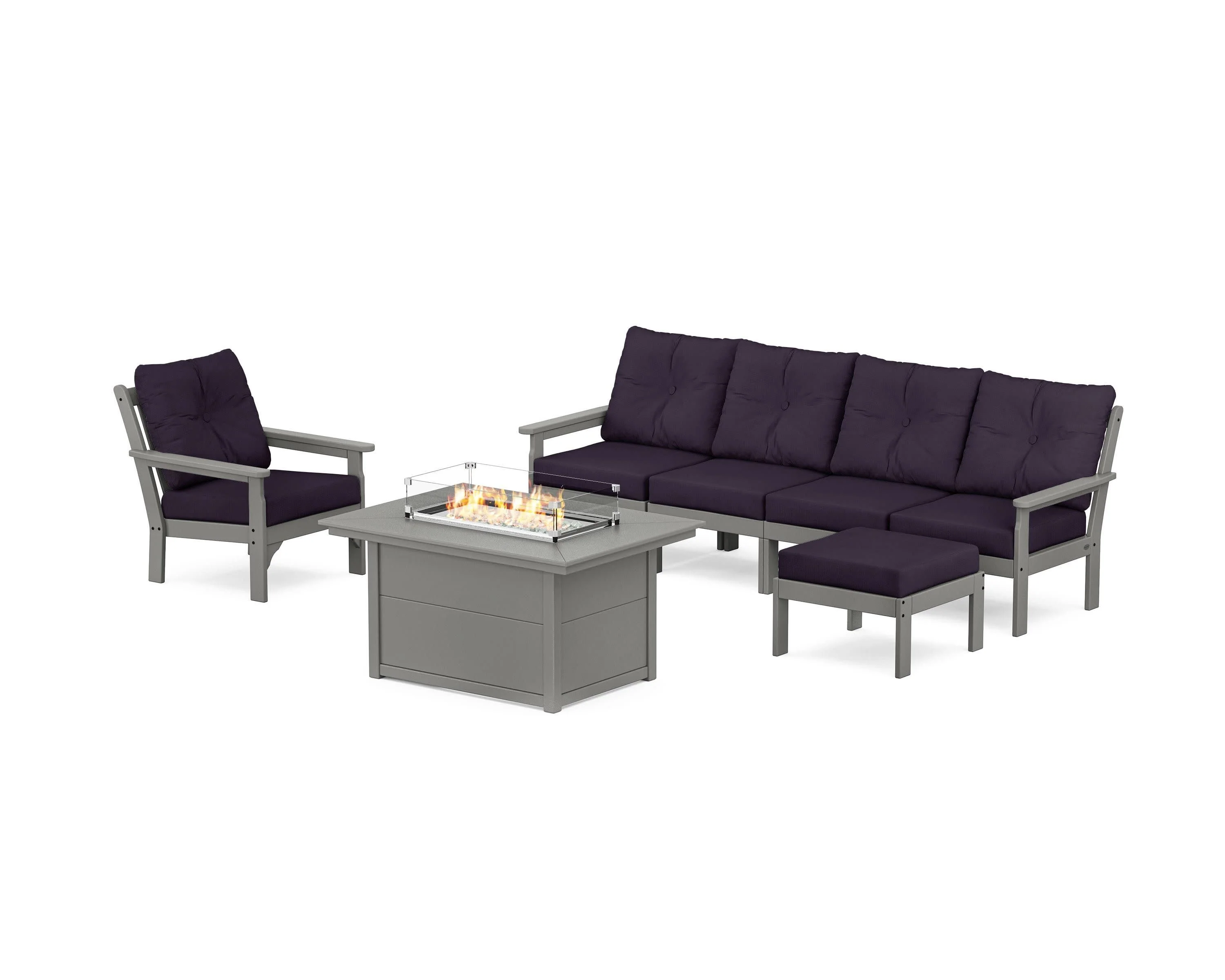 Vineyard Sectional Lounge and Fire Pit Set - Image 118
