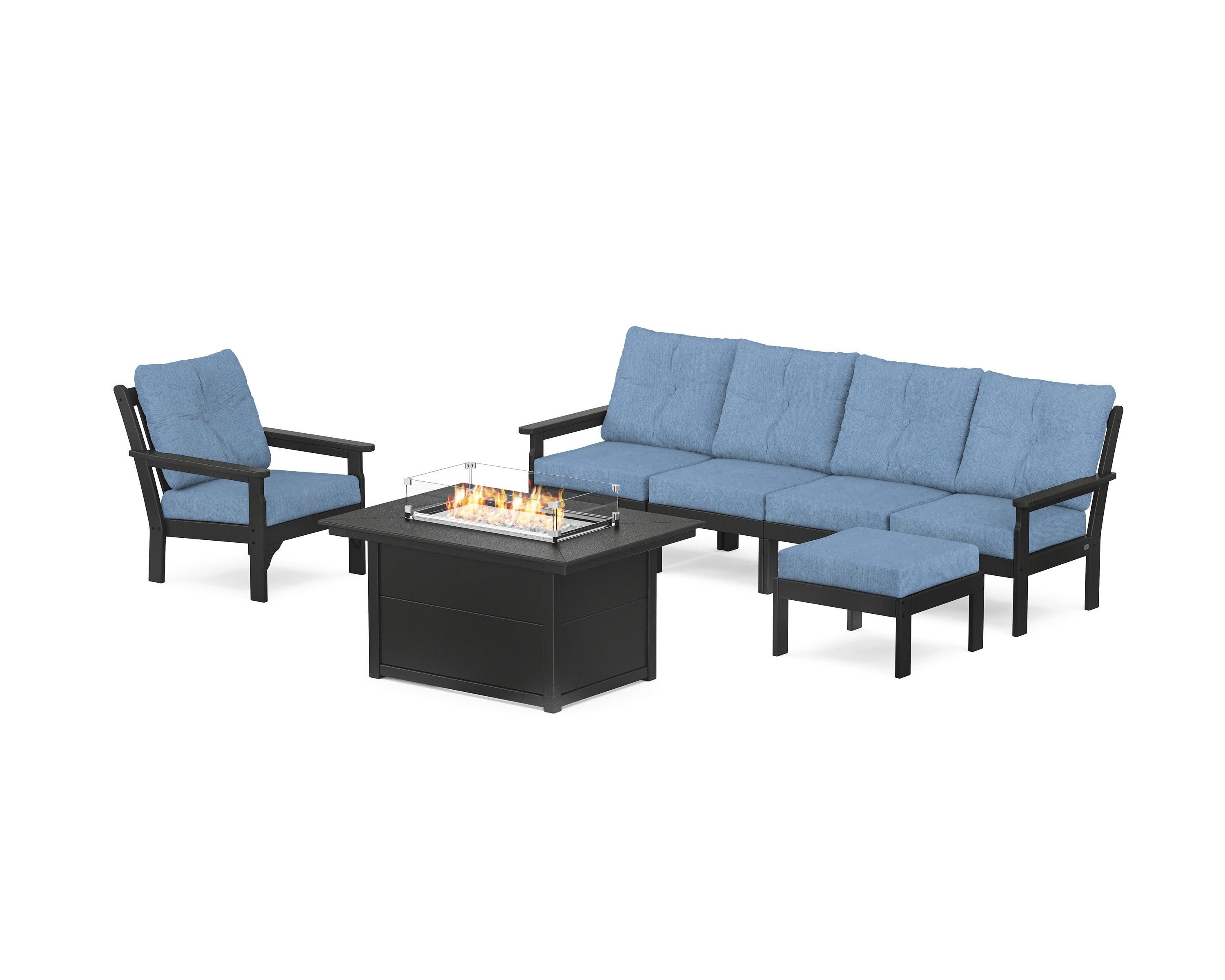 Vineyard Sectional Lounge and Fire Pit Set - Image 13