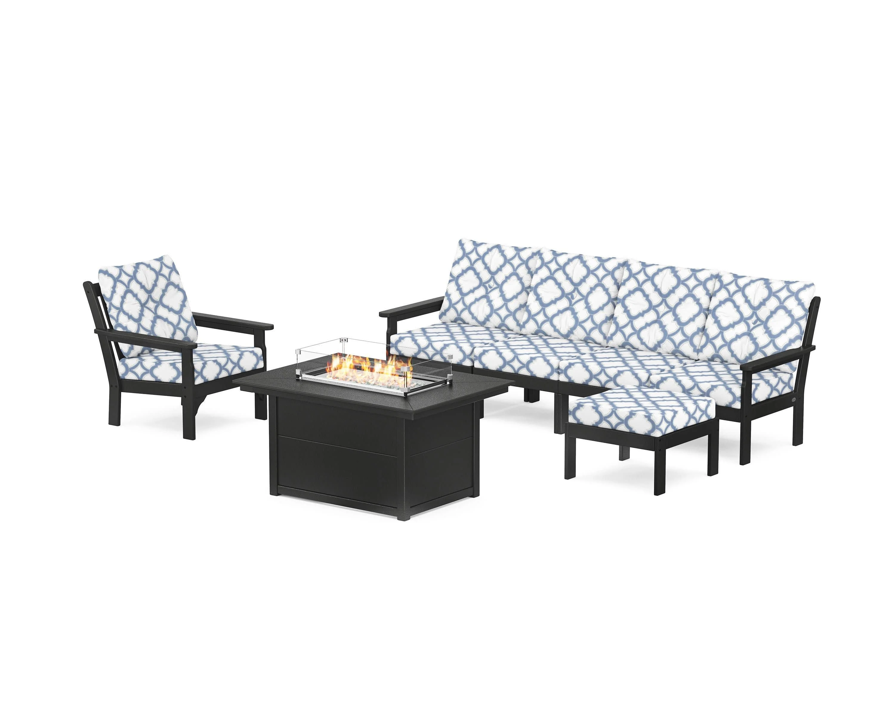 Vineyard Sectional Lounge and Fire Pit Set - Image 135