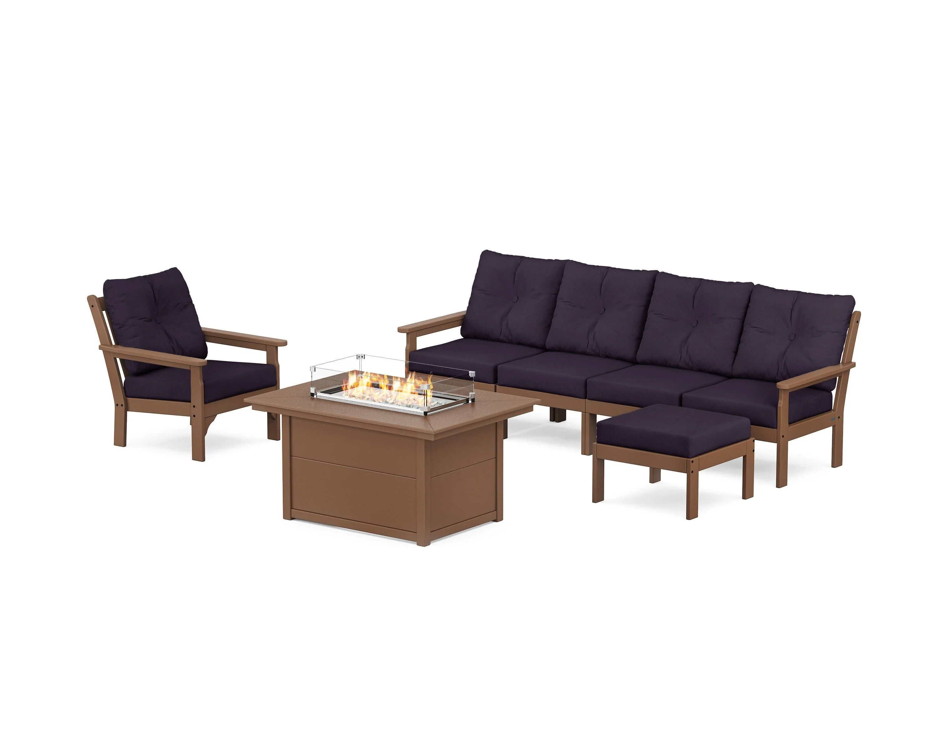 Vineyard Sectional Lounge and Fire Pit Set - Image 162