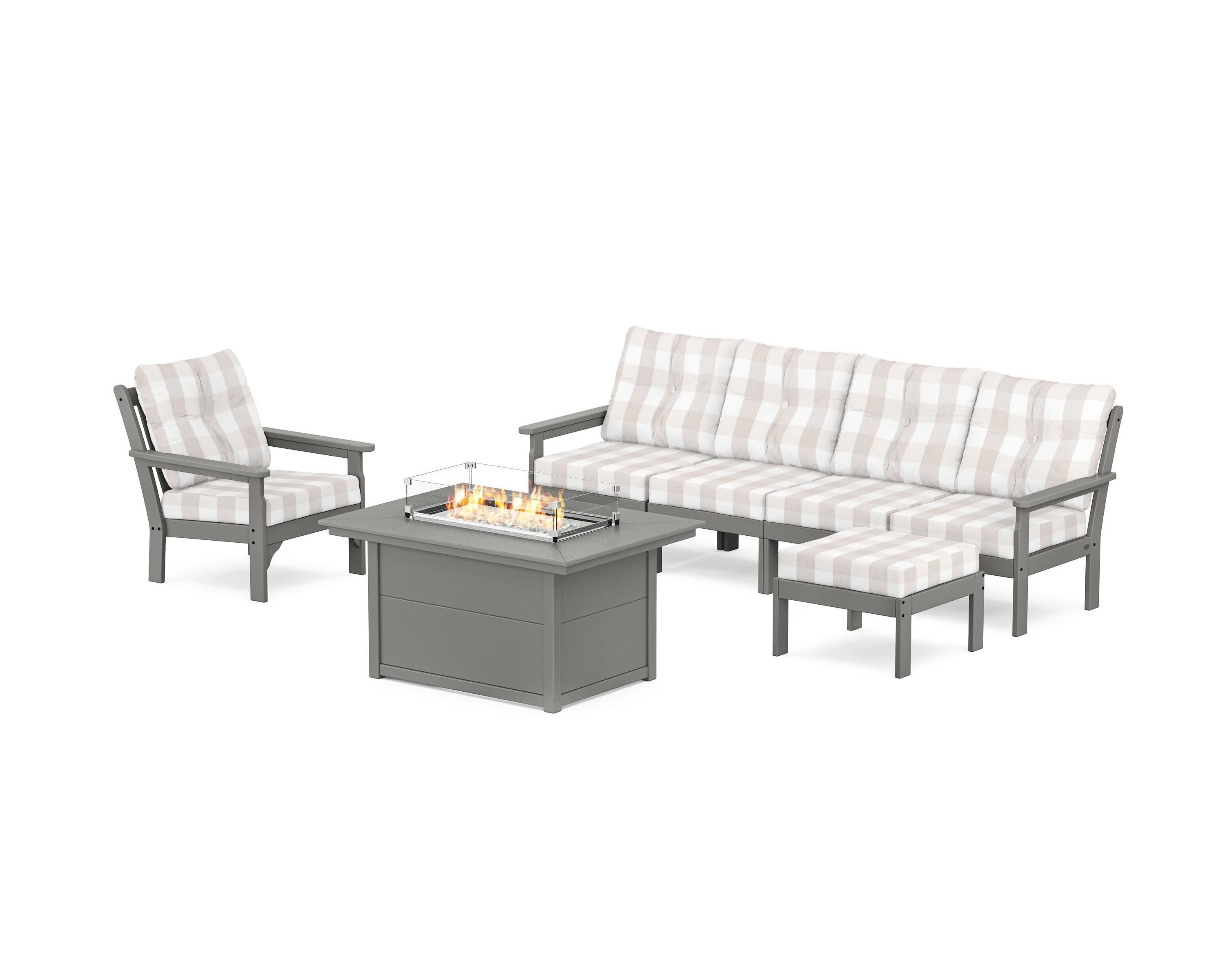 Vineyard Sectional Lounge and Fire Pit Set - Image 17