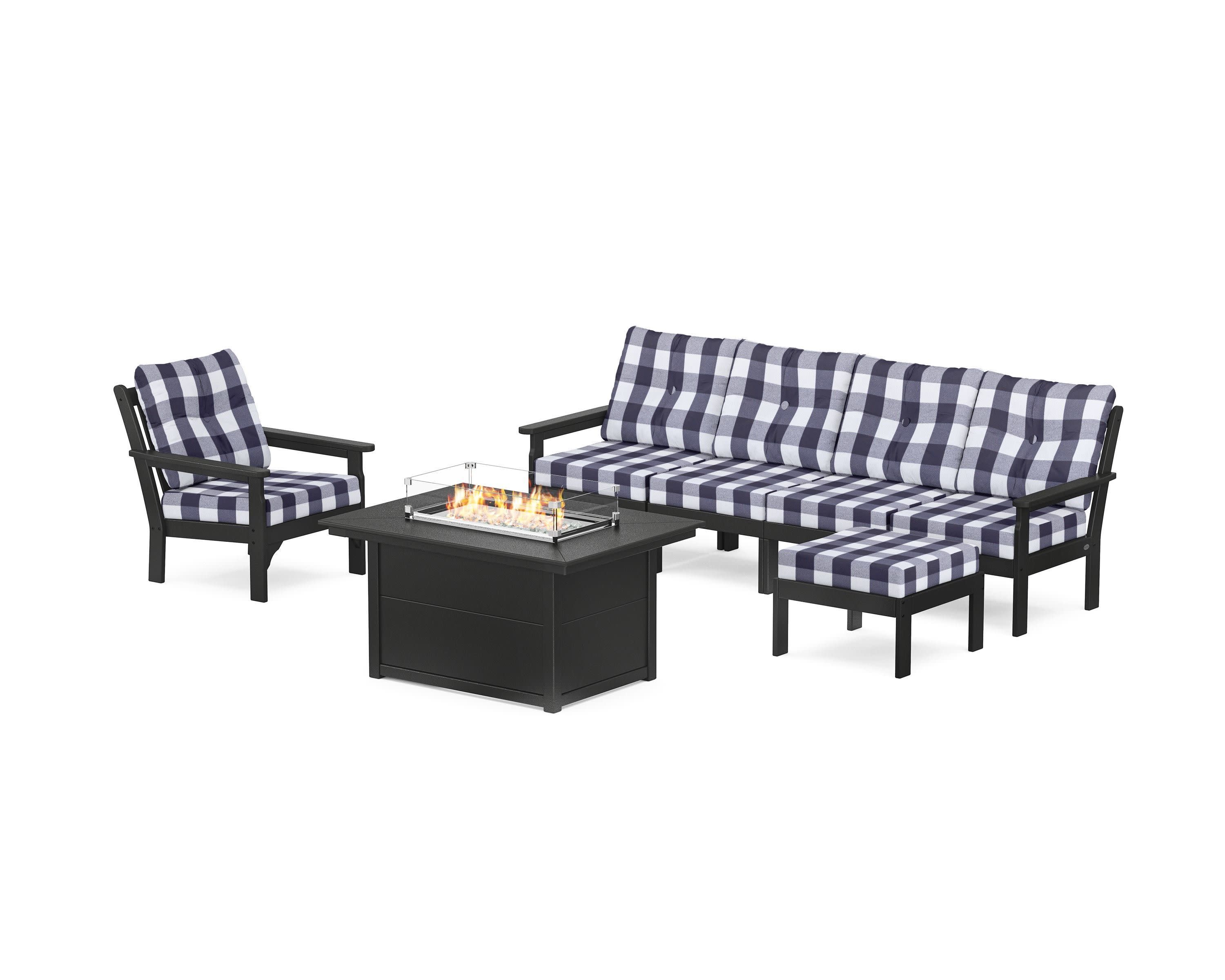 Vineyard Sectional Lounge and Fire Pit Set - Image 178