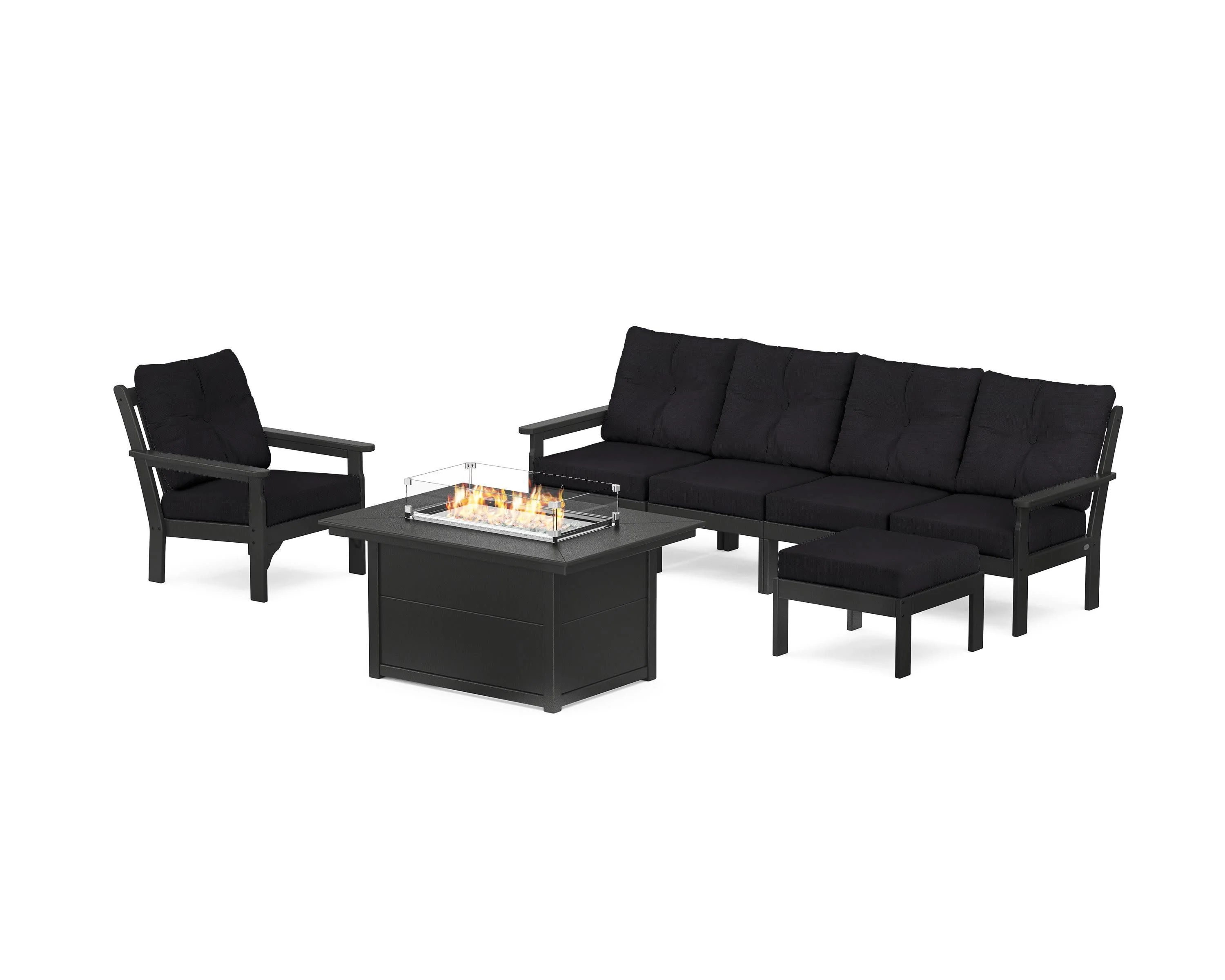 Vineyard Sectional Lounge and Fire Pit Set - Image 186