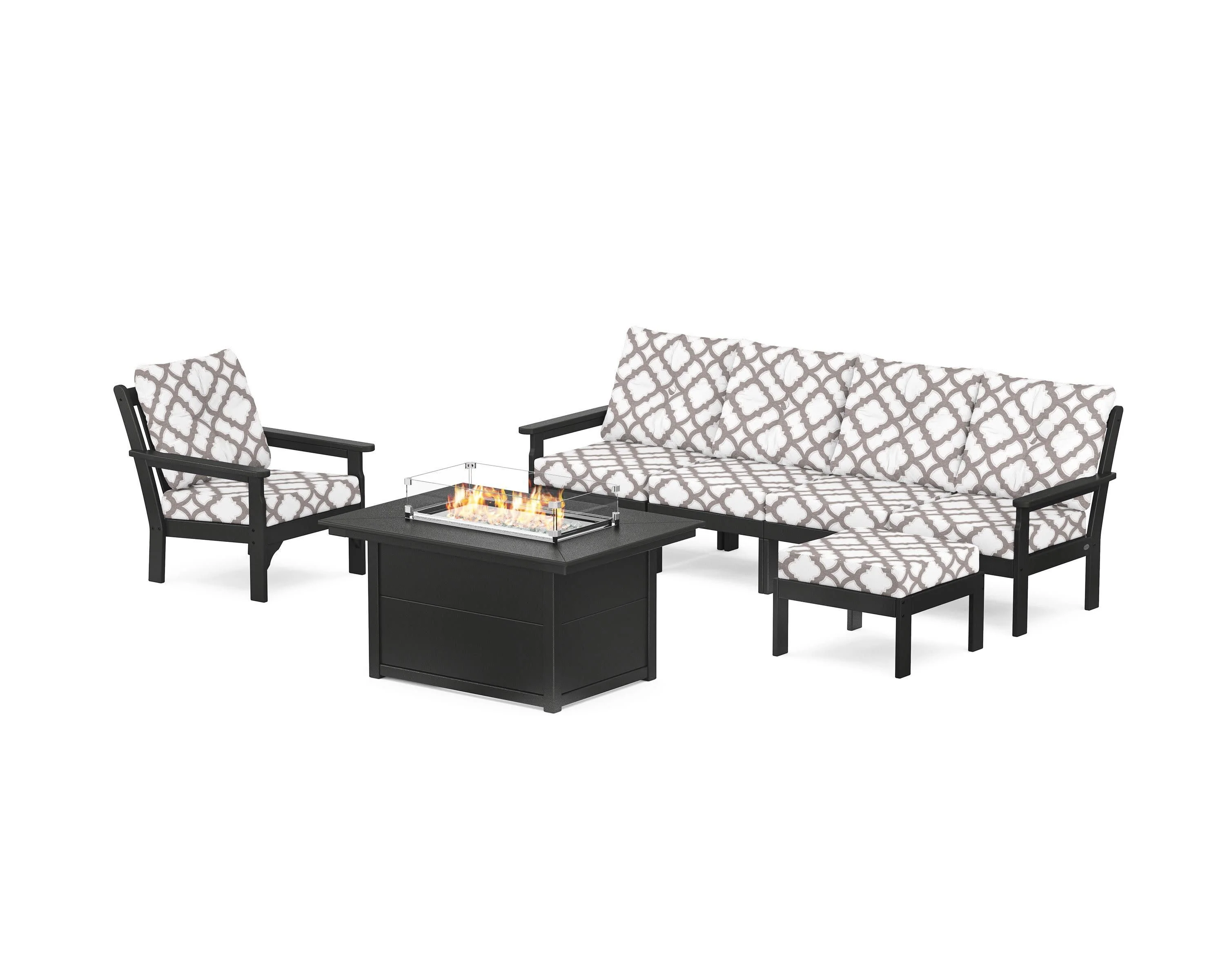 Vineyard Sectional Lounge and Fire Pit Set - Image 198