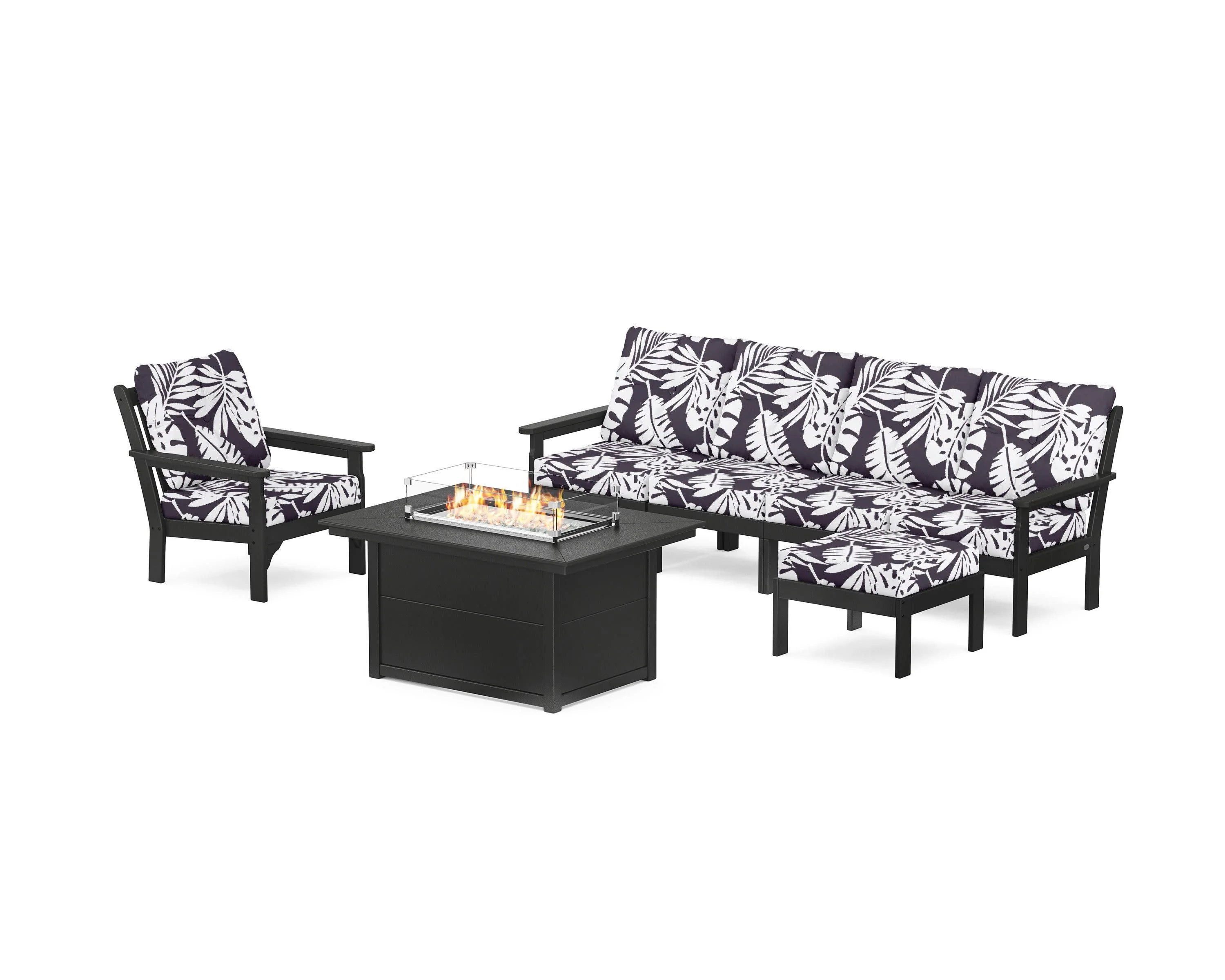 Vineyard Sectional Lounge and Fire Pit Set - Image 6