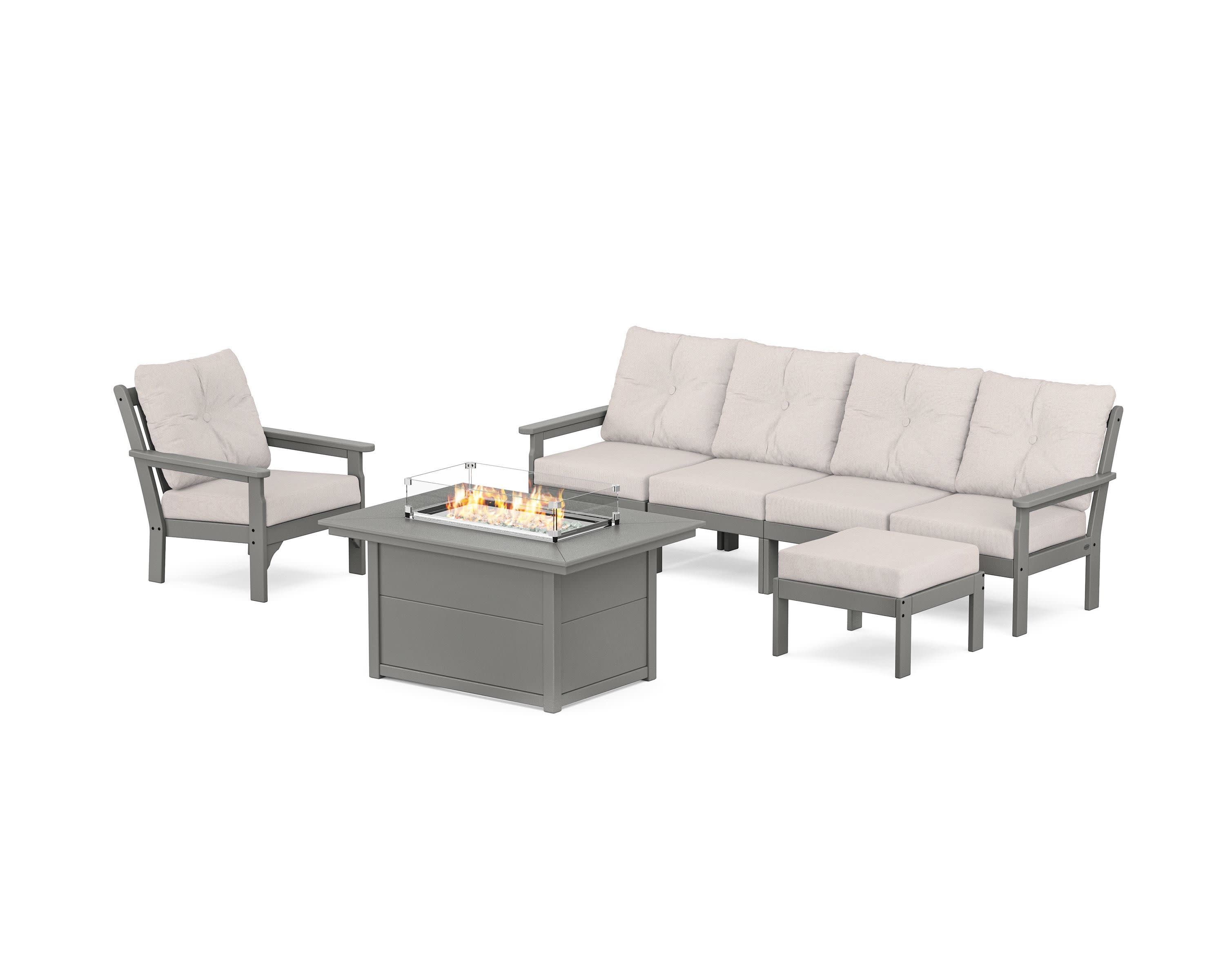 Vineyard Sectional Lounge and Fire Pit Set - Image 7
