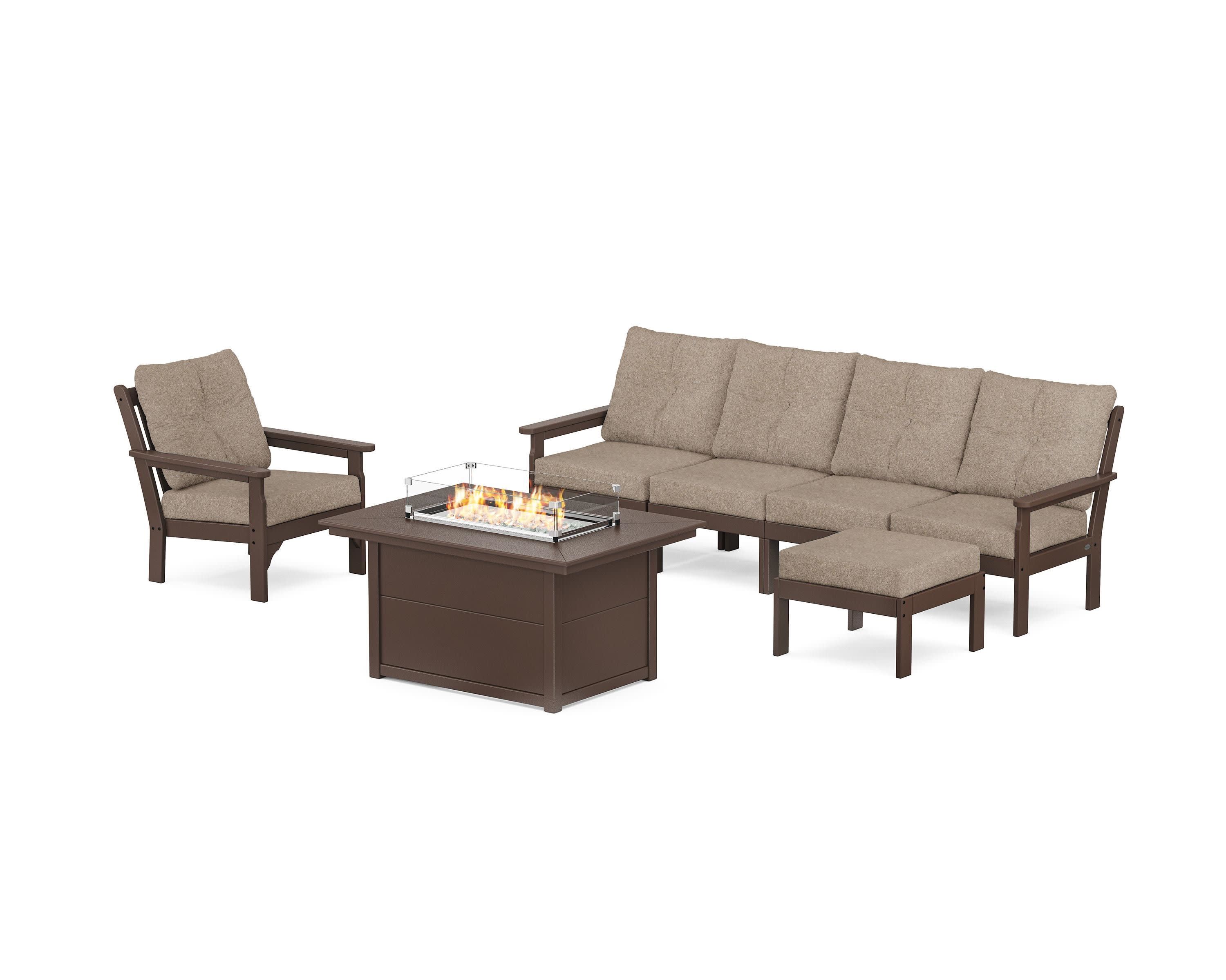 Vineyard Sectional Lounge and Fire Pit Set - Image 82