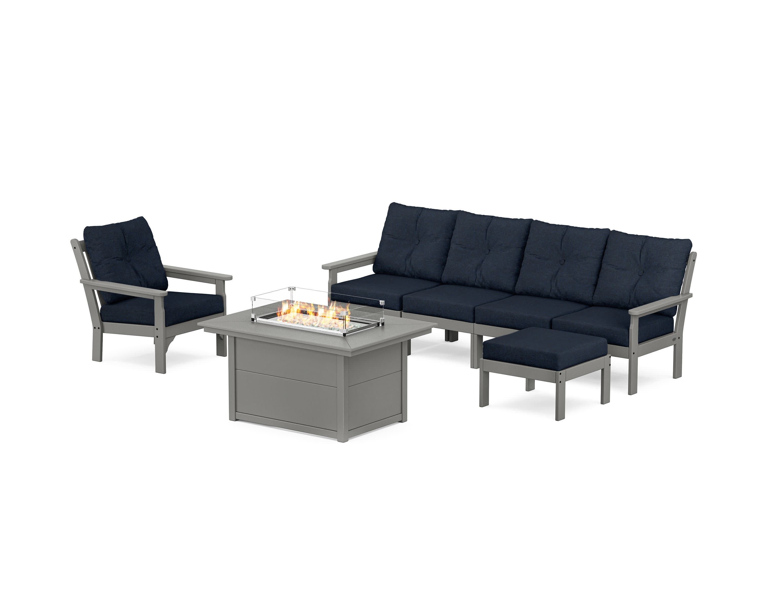Vineyard Sectional Lounge and Fire Pit Set - Image 9