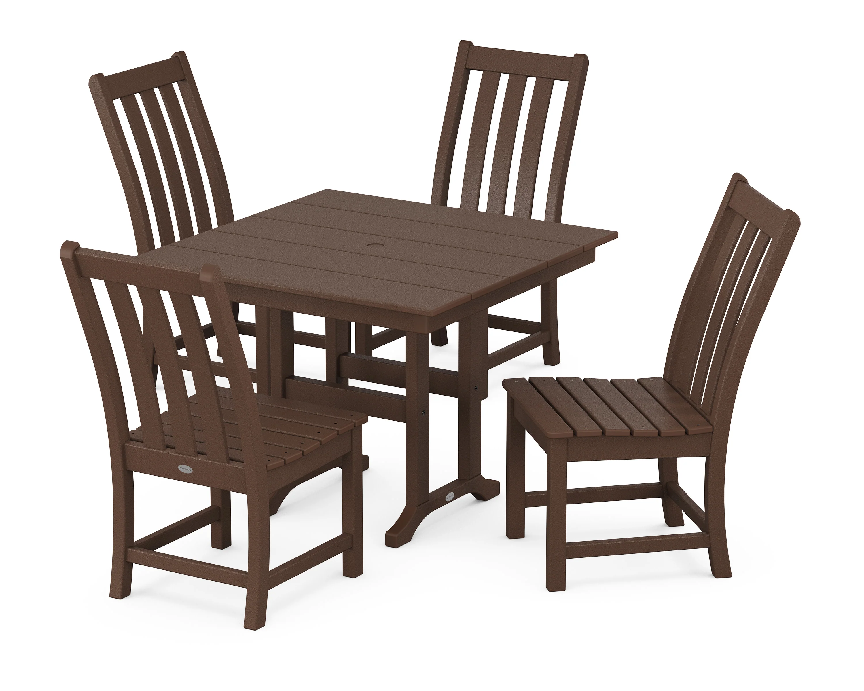 Vineyard Side Chair 5-Piece Farmhouse Dining Set - Image 10