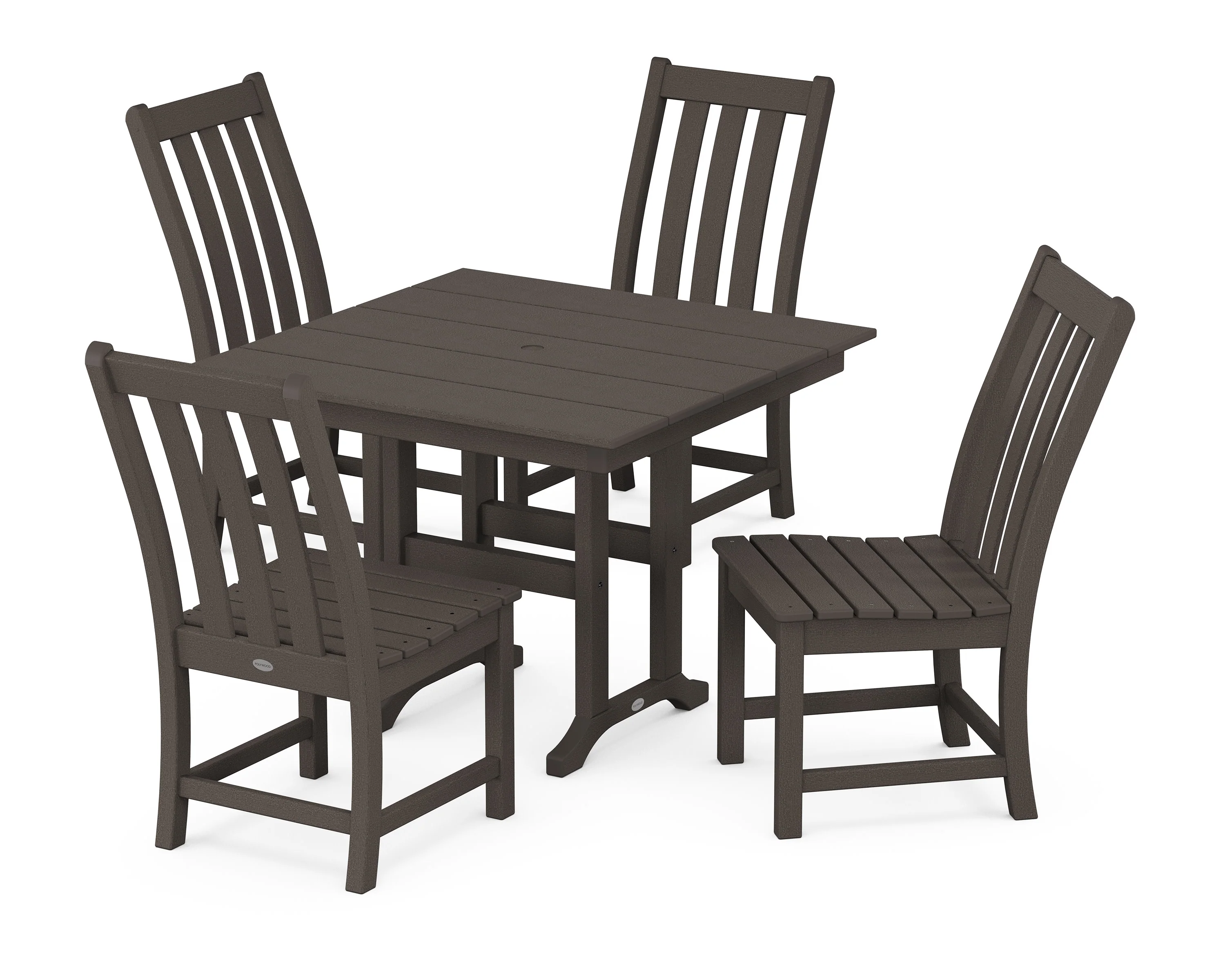 Vineyard Side Chair 5-Piece Farmhouse Dining Set - Image 3