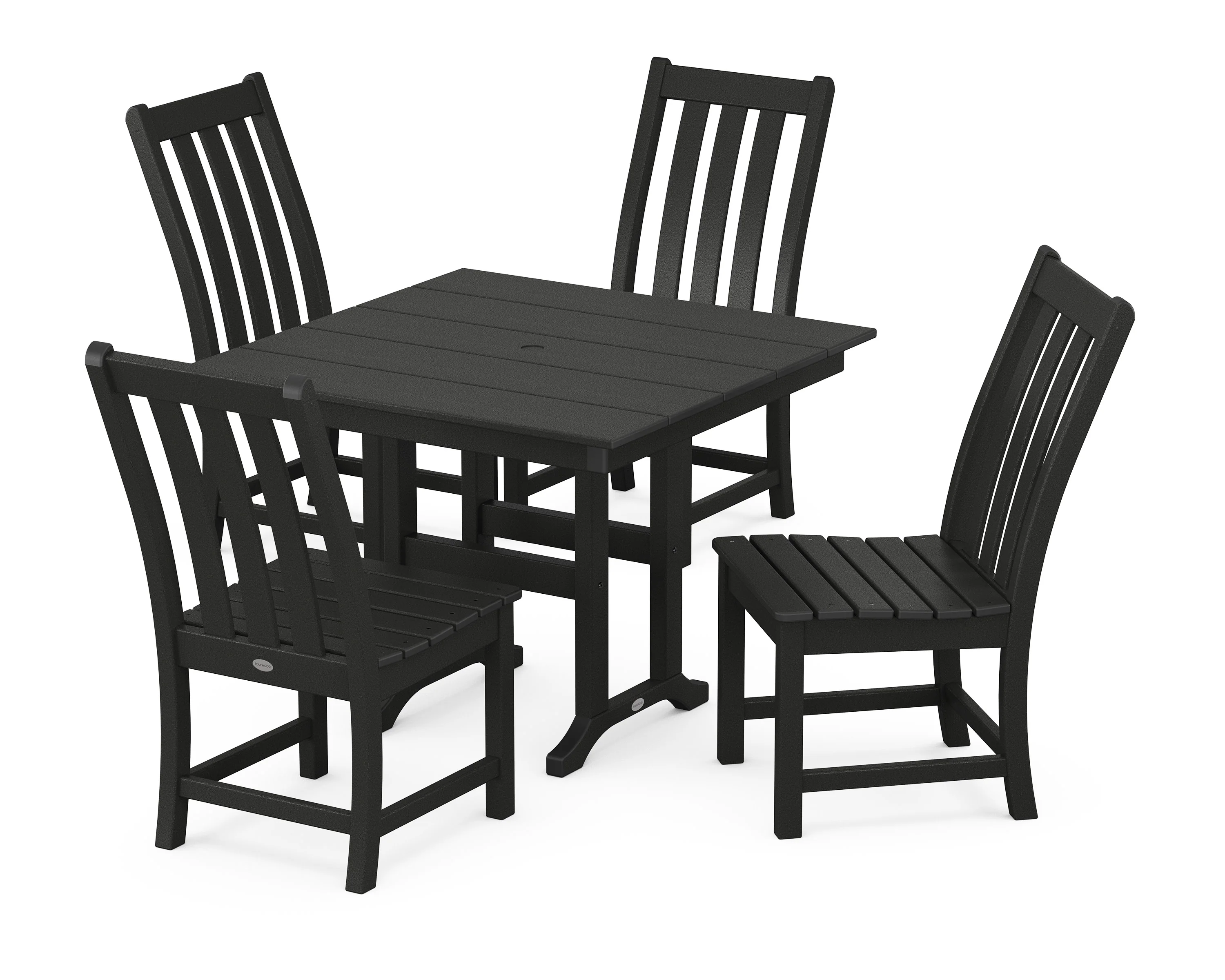 Vineyard Side Chair 5-Piece Farmhouse Dining Set - Image 5
