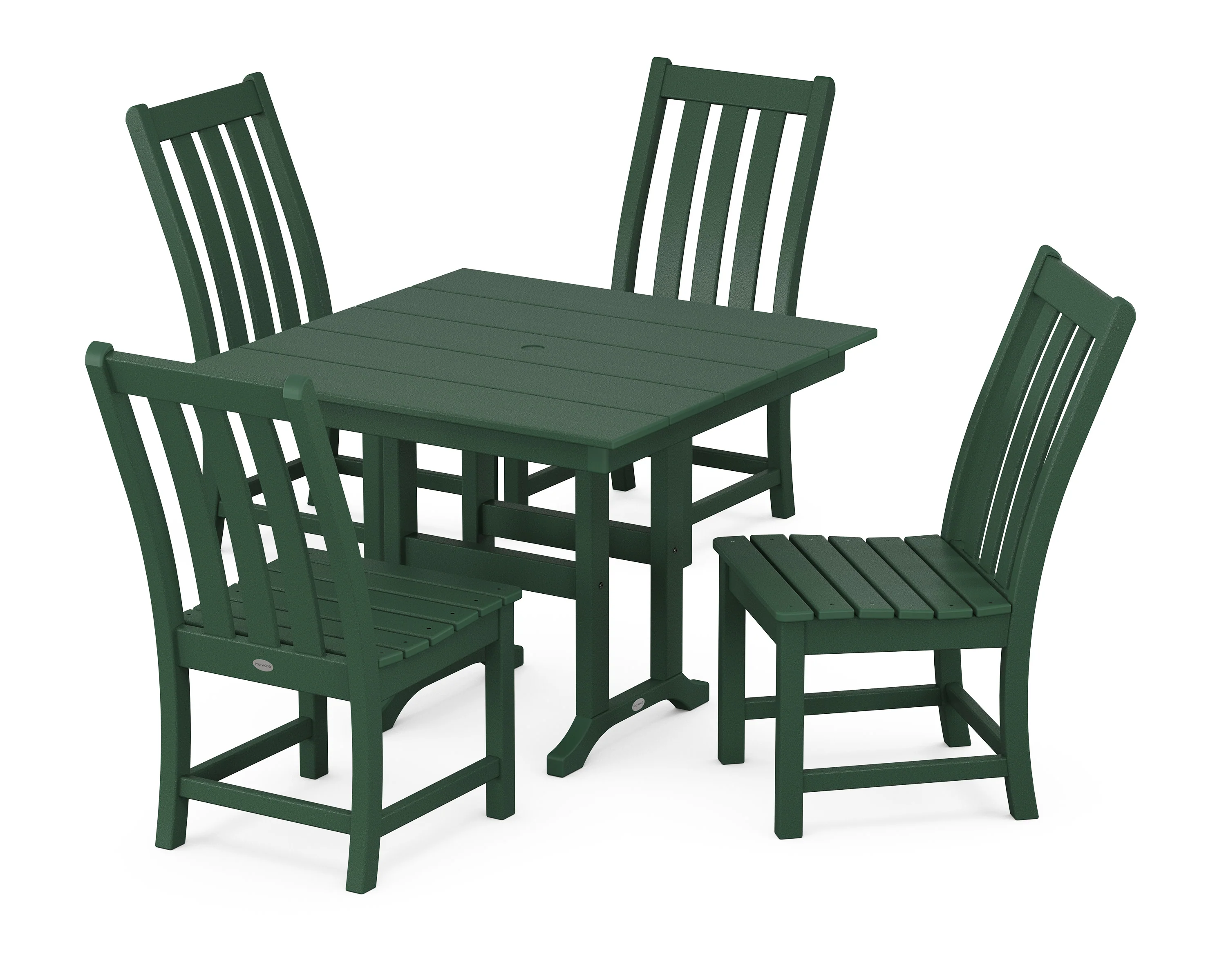 Vineyard Side Chair 5-Piece Farmhouse Dining Set - Image 7