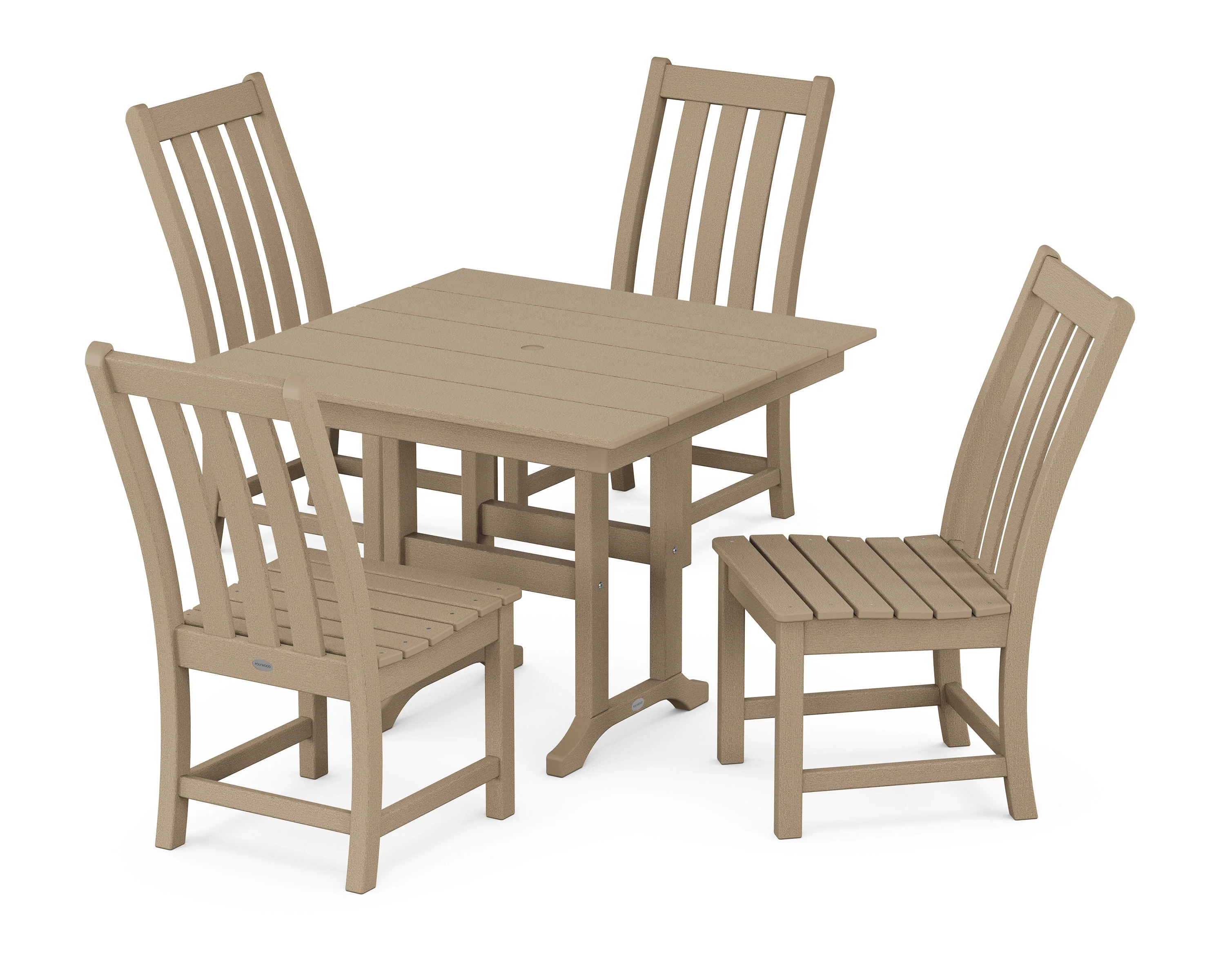 Vineyard Side Chair 5-Piece Farmhouse Dining Set - Image 9