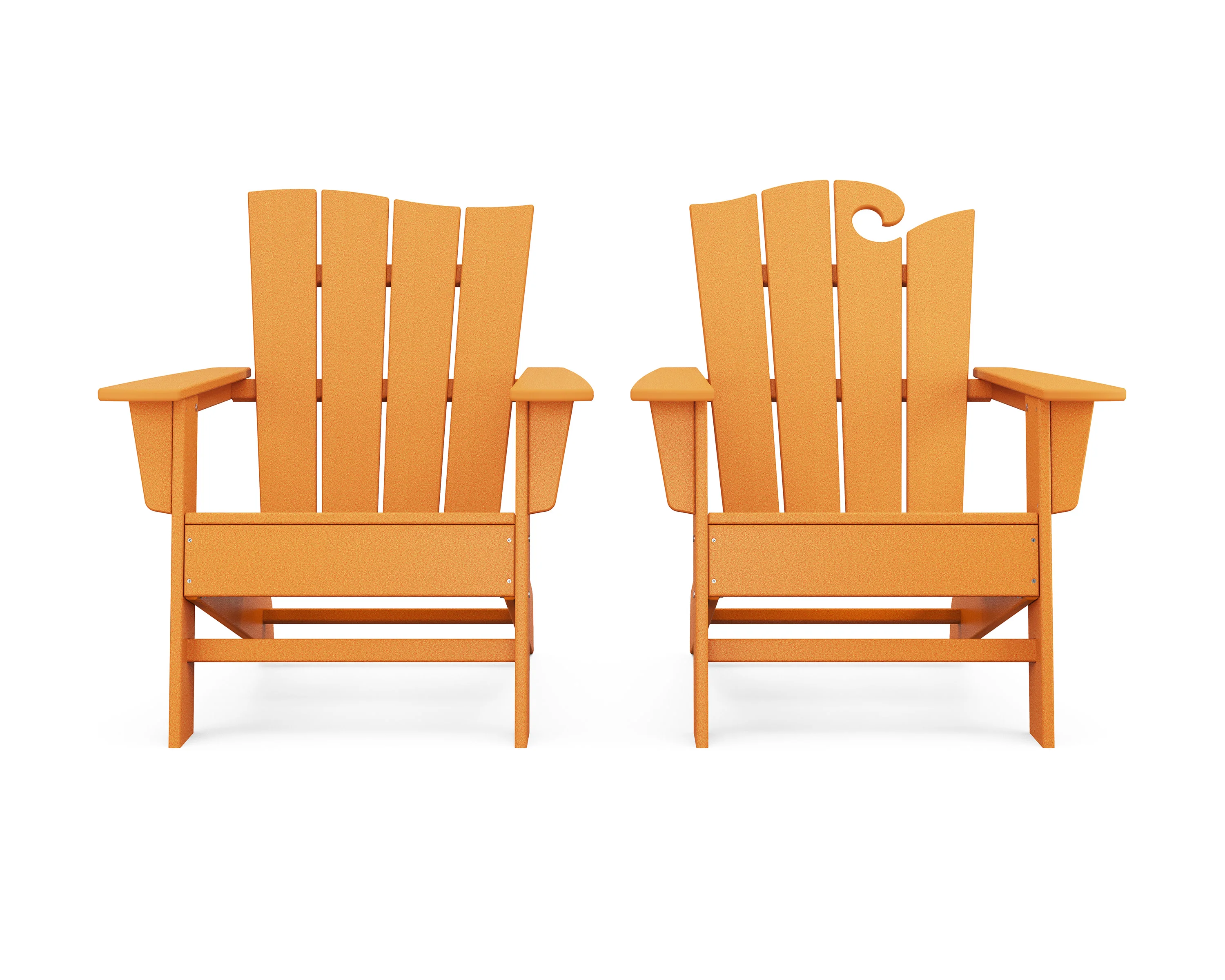 Wave 2-Piece Adirondack Set with The Wave Chair Left - Image 11