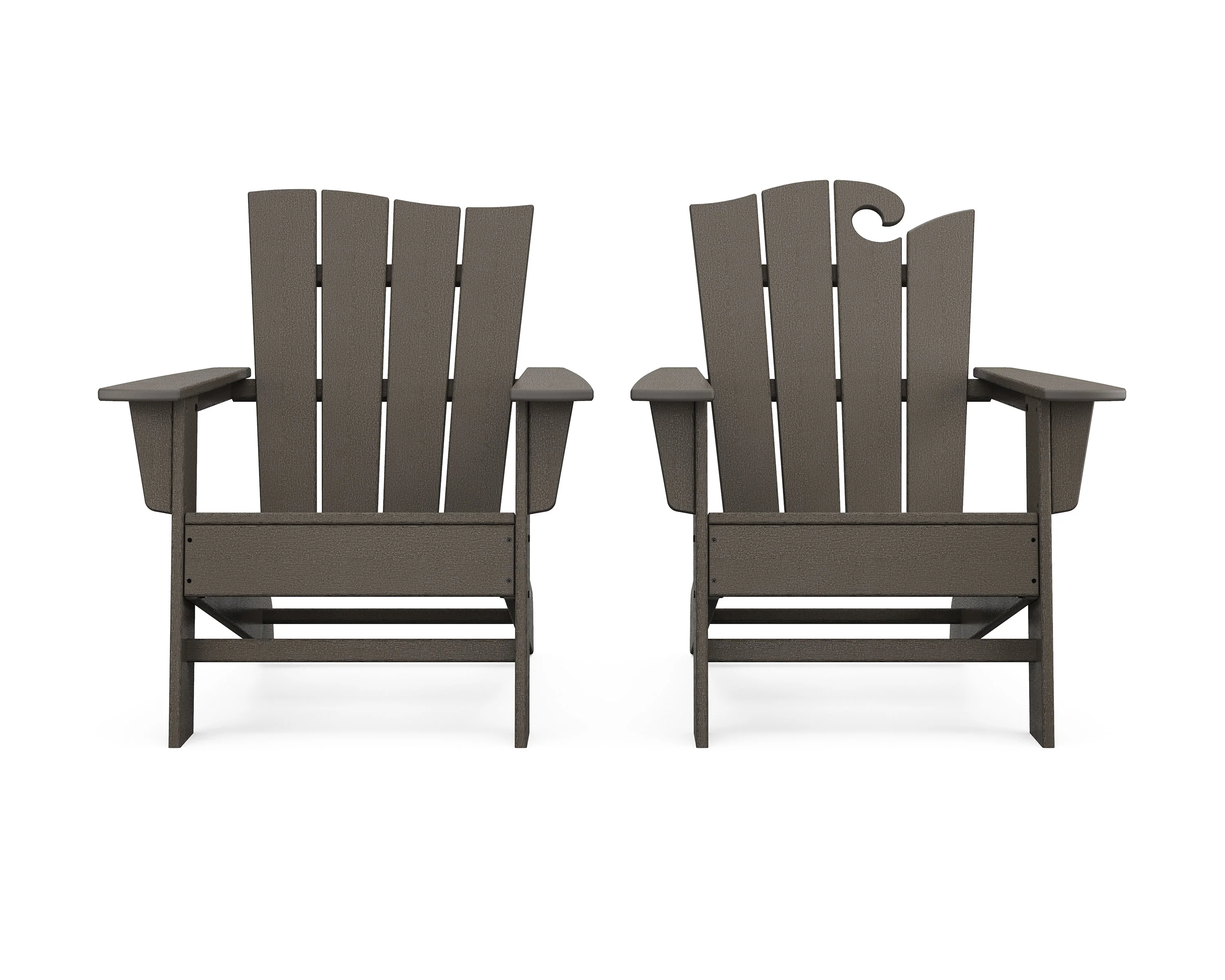 Wave 2-Piece Adirondack Set with The Wave Chair Left - Image 14