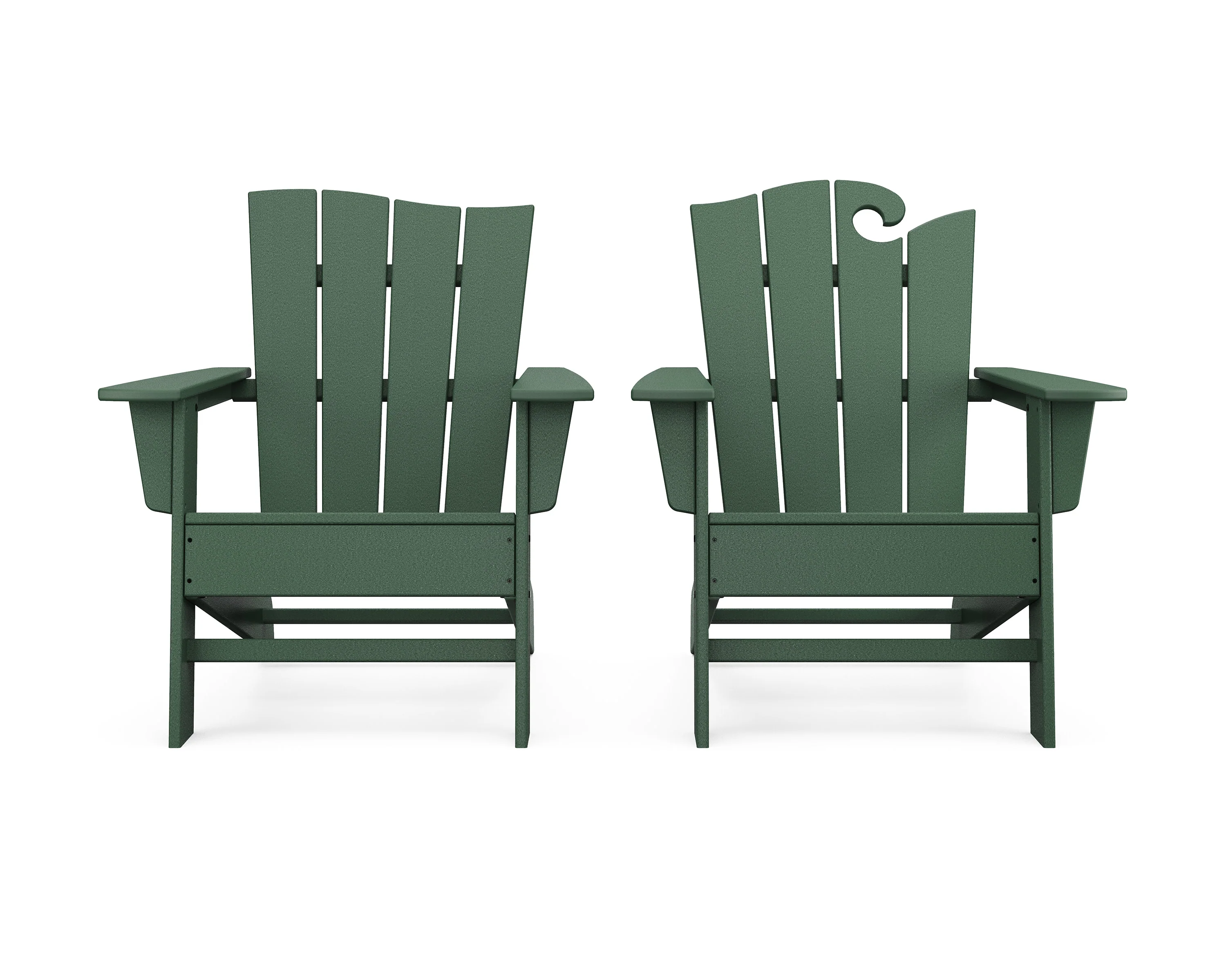 Wave 2-Piece Adirondack Set with The Wave Chair Left - Image 15