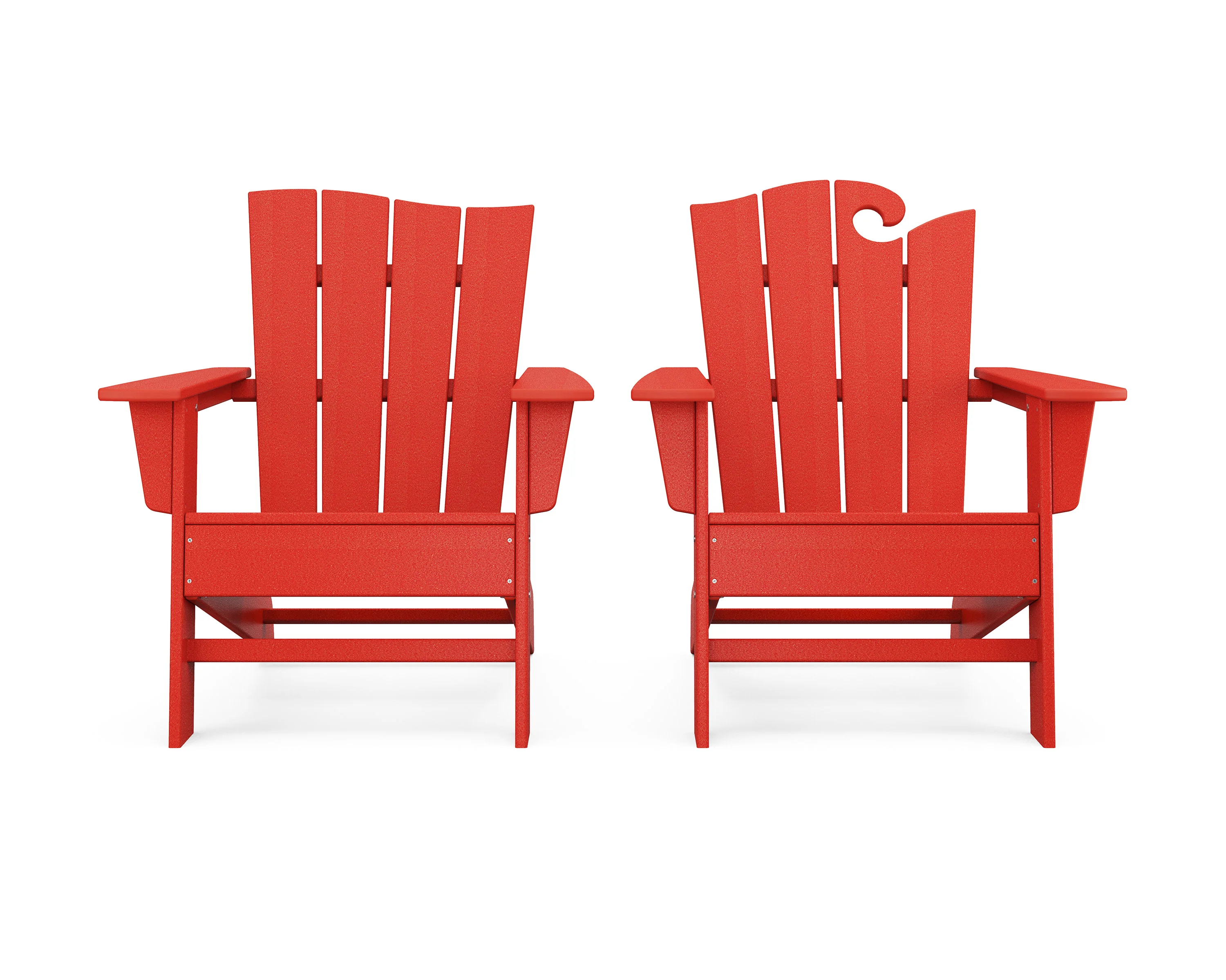 Wave 2-Piece Adirondack Set with The Wave Chair Left - Image 16