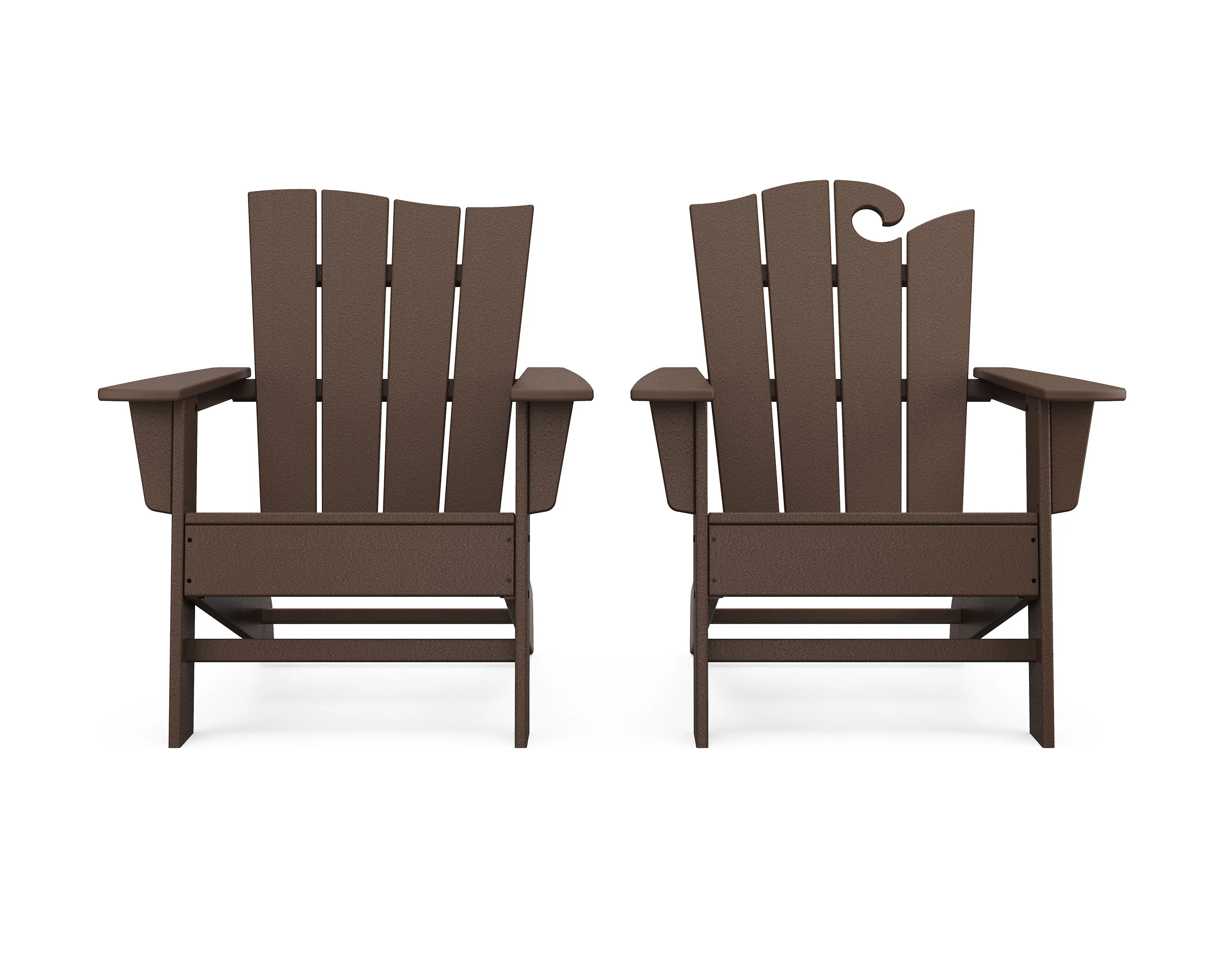 Wave 2-Piece Adirondack Set with The Wave Chair Left - Image 19