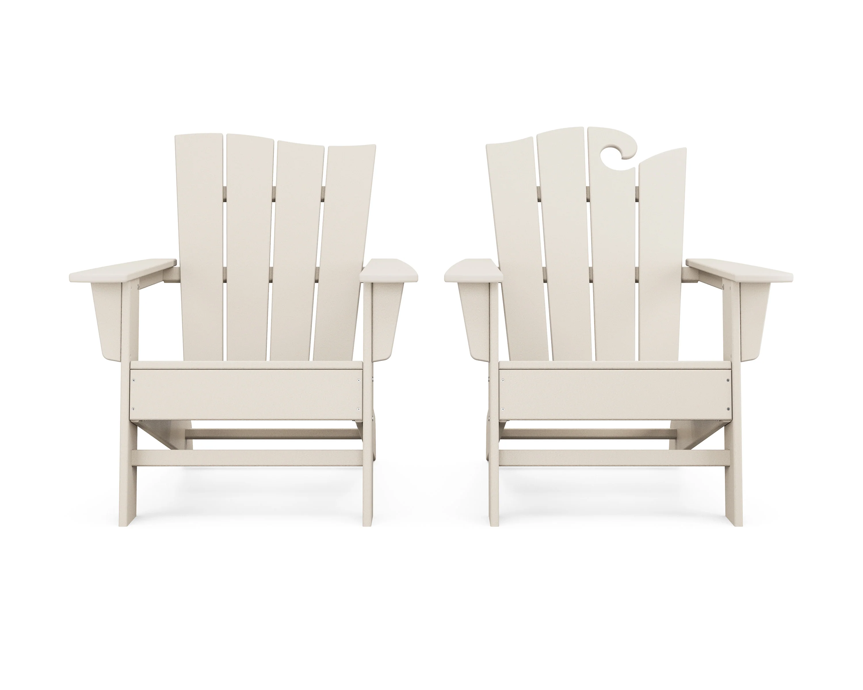 Wave 2-Piece Adirondack Set with The Wave Chair Left - Image 21