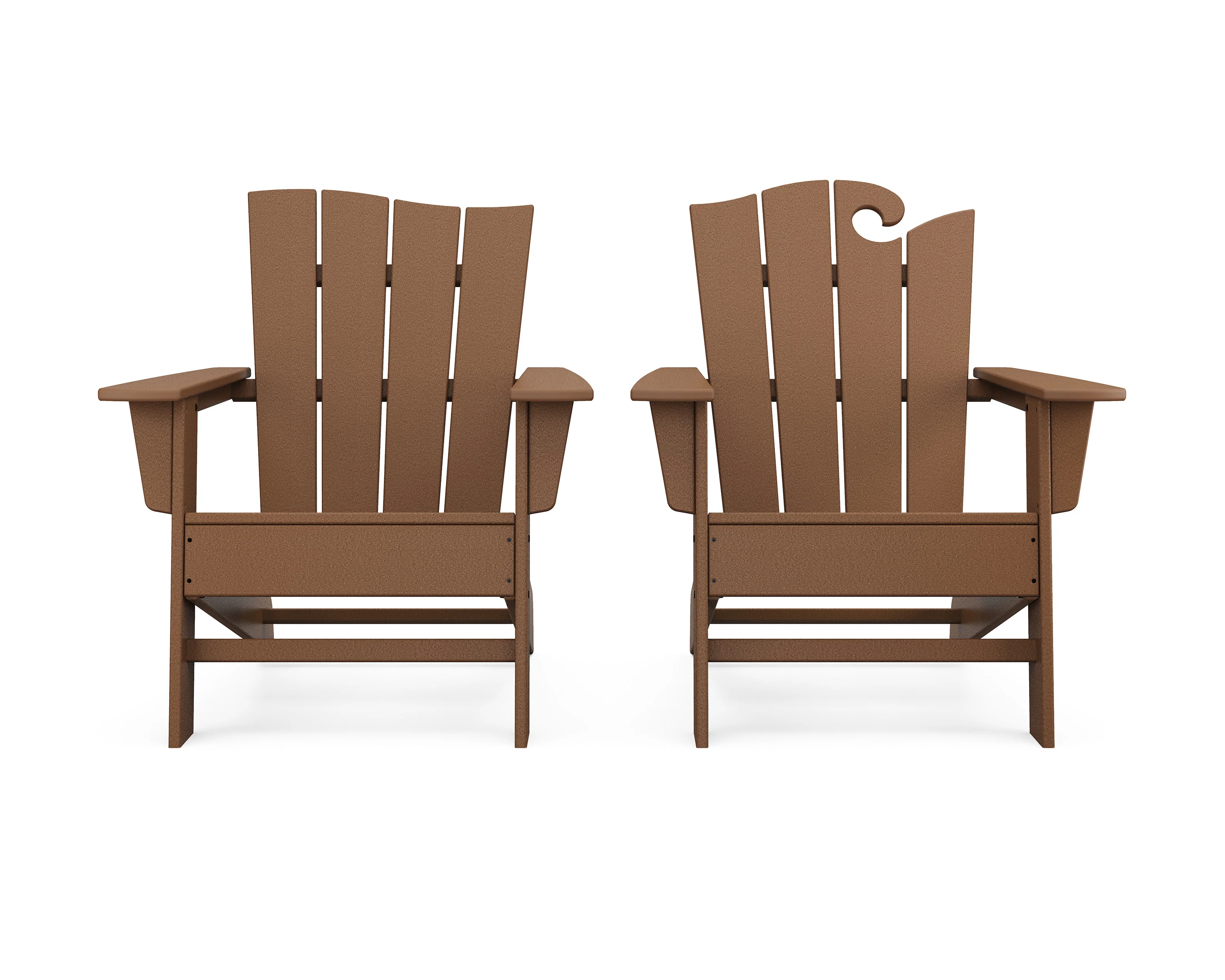 Wave 2-Piece Adirondack Set with The Wave Chair Left - Image 6