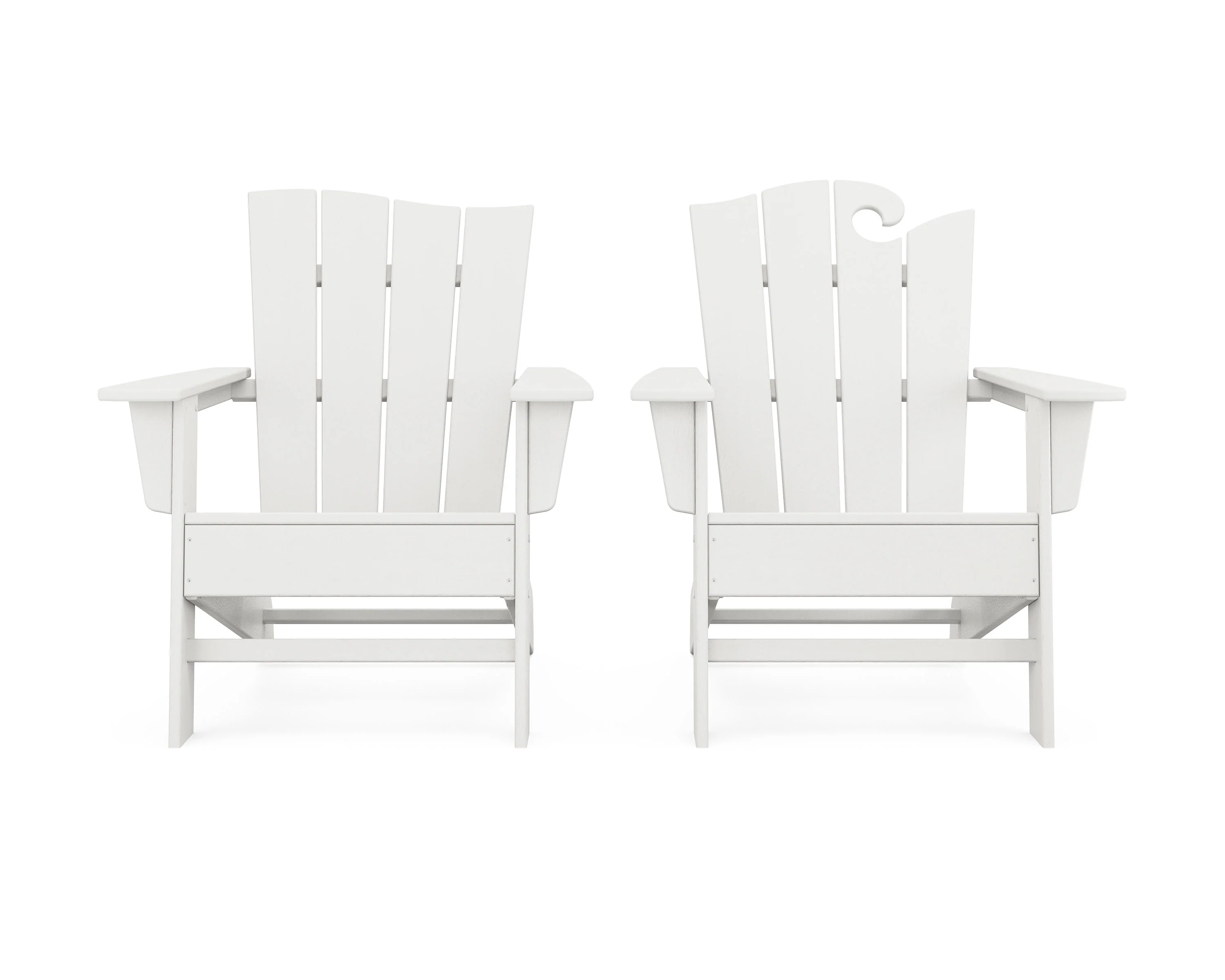 Wave 2-Piece Adirondack Set with The Wave Chair Left - Image 8