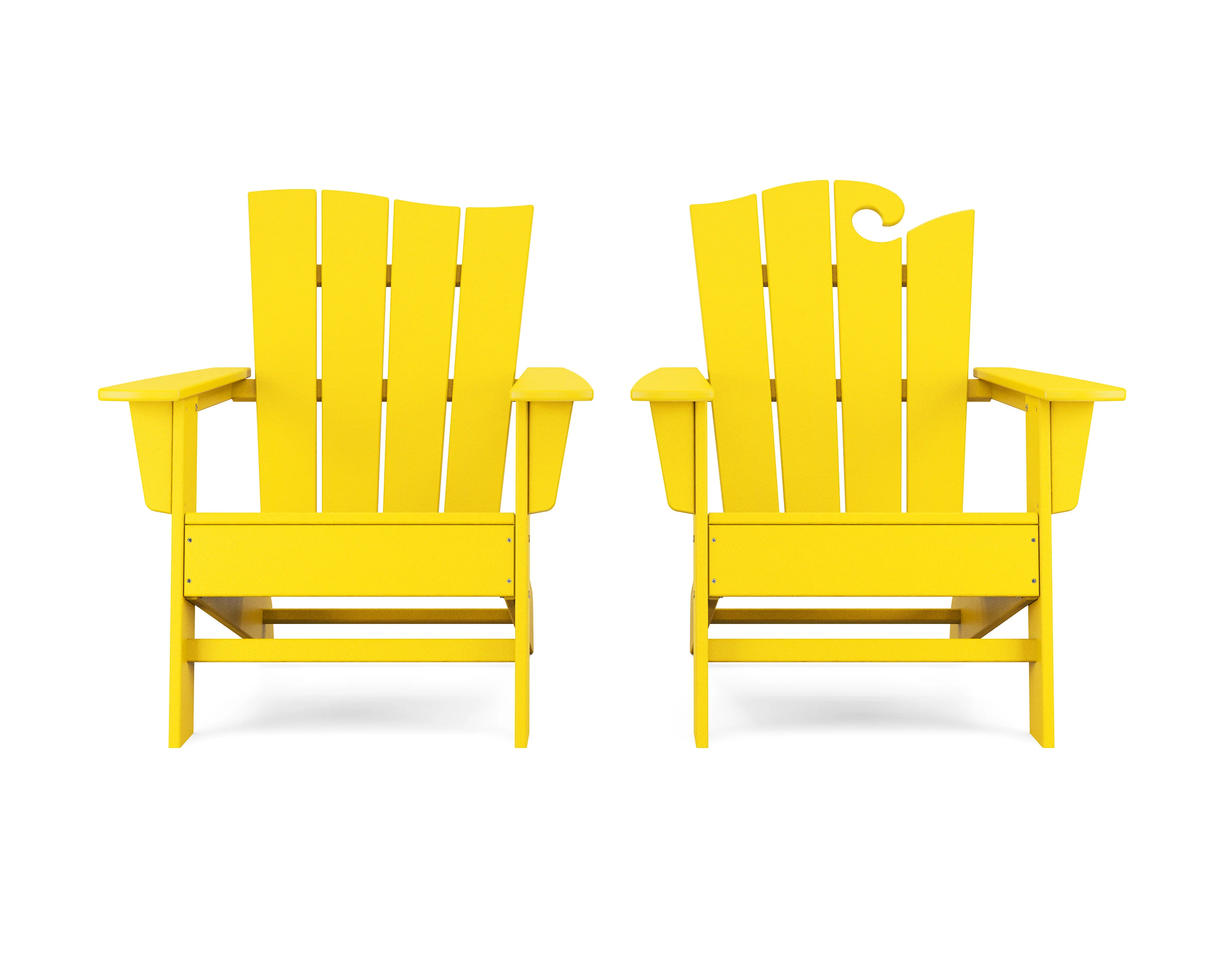 Wave 2-Piece Adirondack Set with The Wave Chair Left - Image 9