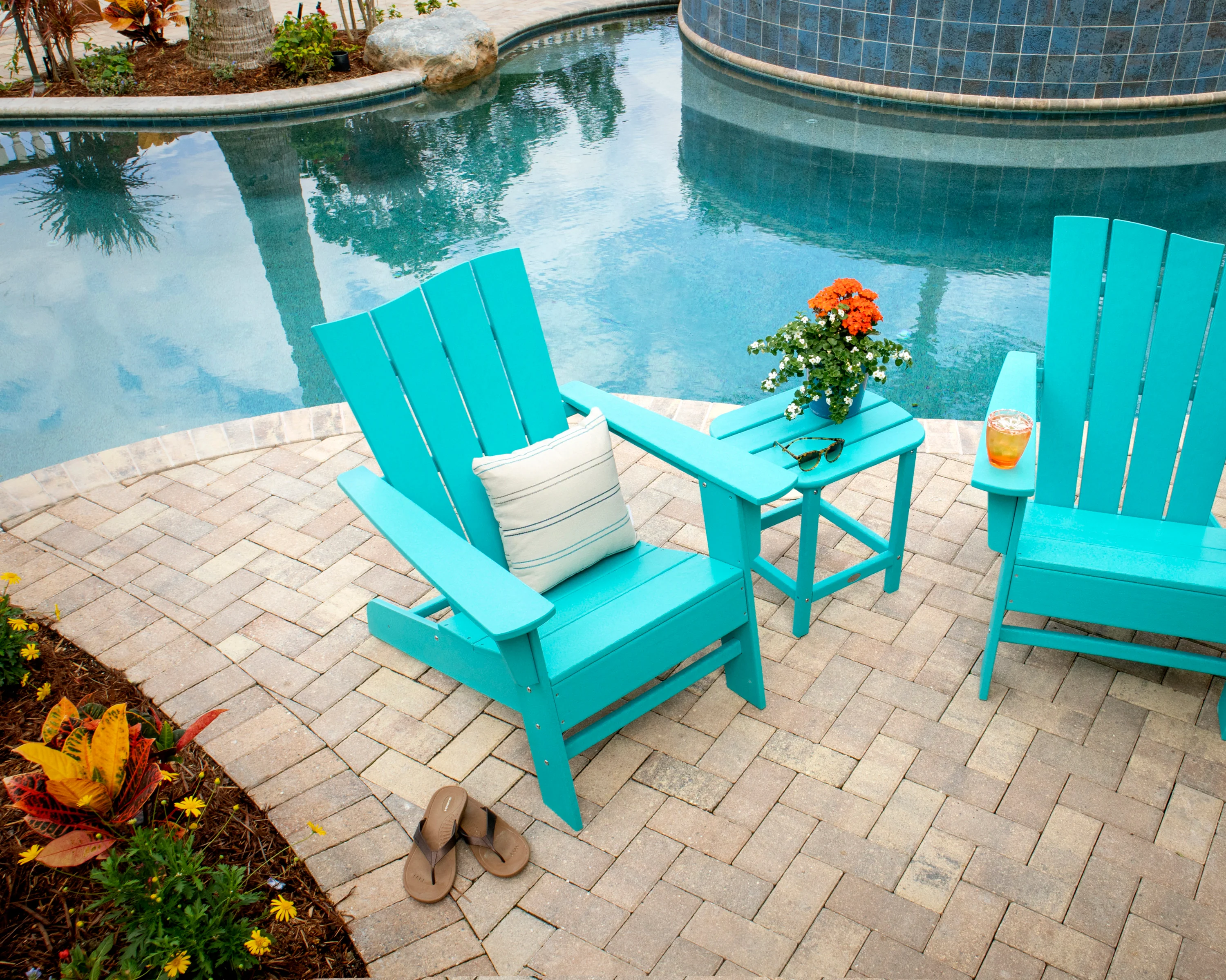 Wave 3-Piece Adirondack Chair Set - Image 4