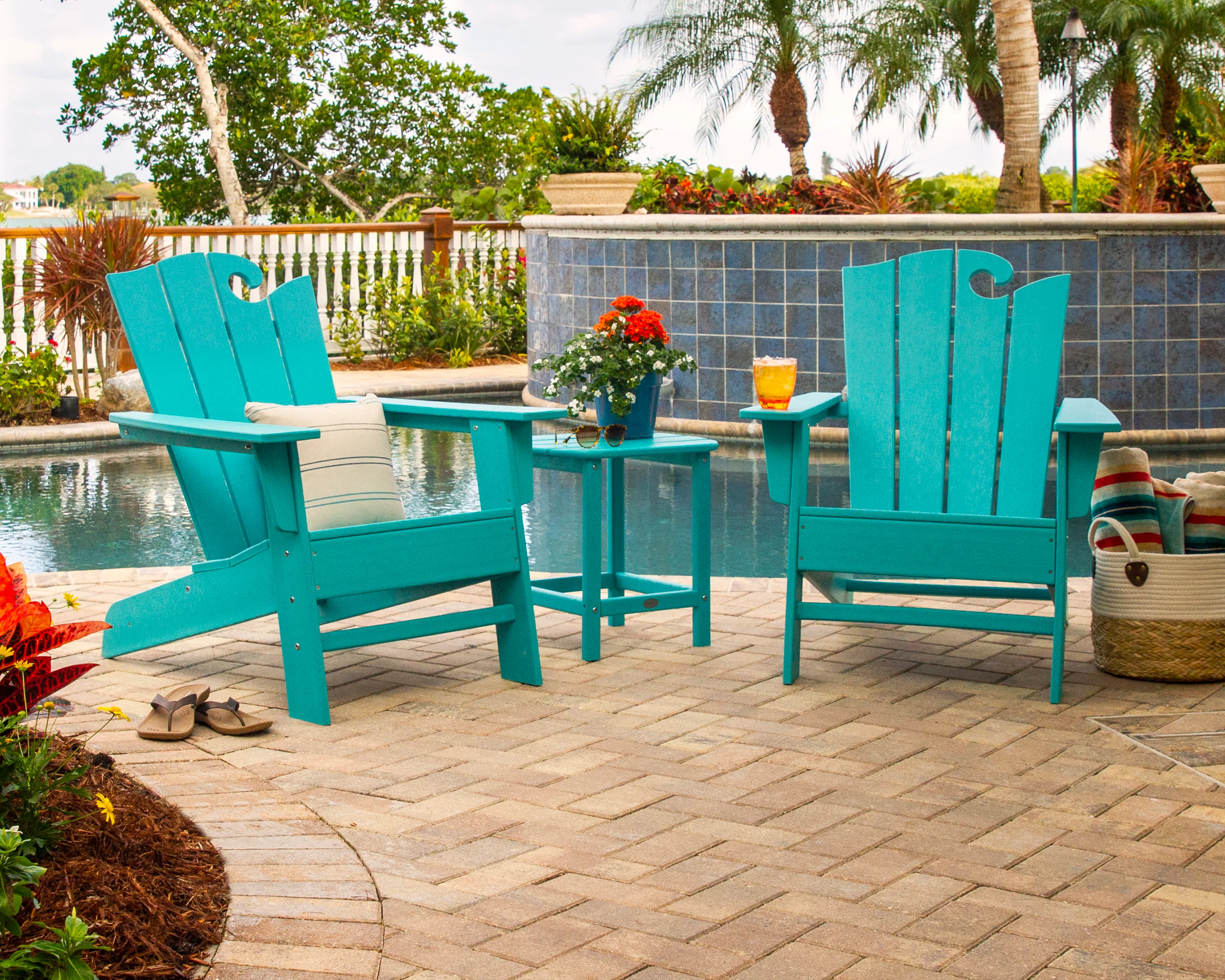 Wave 3-Piece Adirondack Set with The Ocean Chair - Image 3