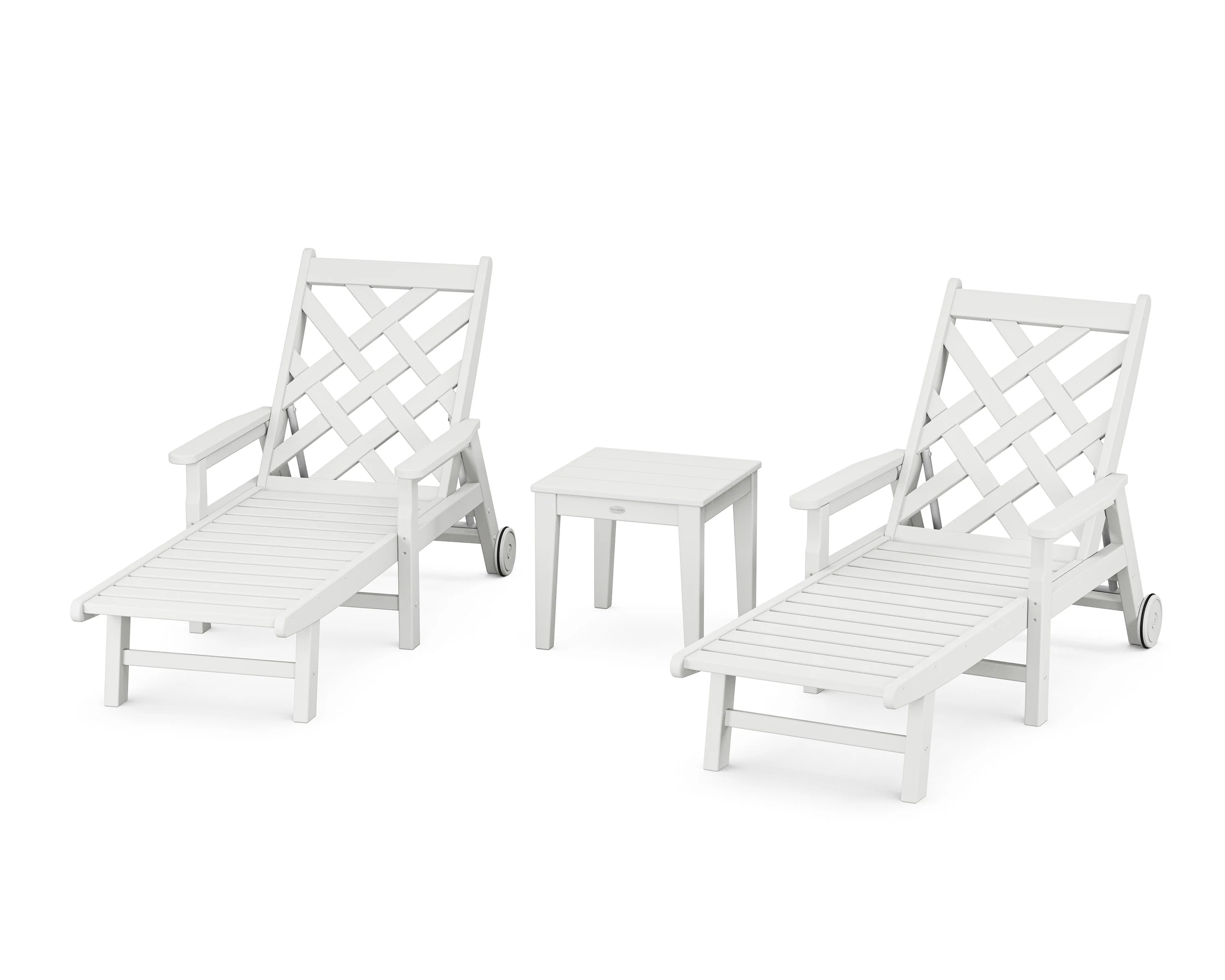 Wovendale 3-Piece Chaise Set with Arms and Wheels - Image 4