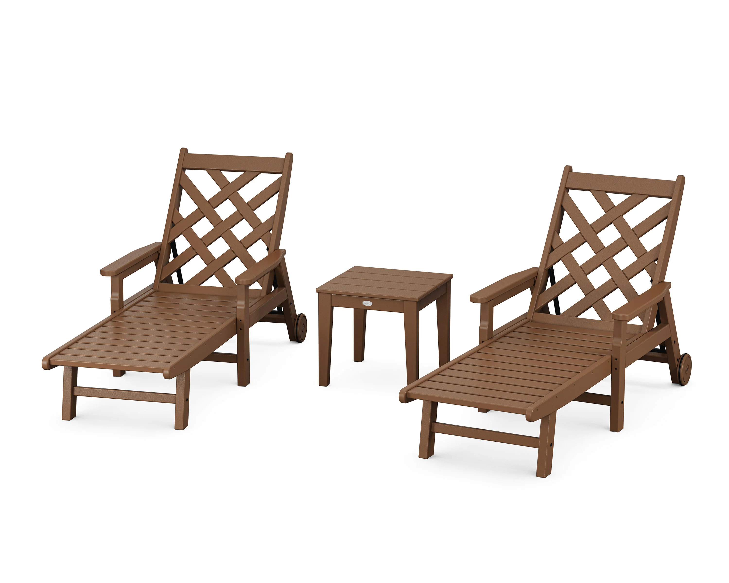 Wovendale 3-Piece Chaise Set with Arms and Wheels - Image 6