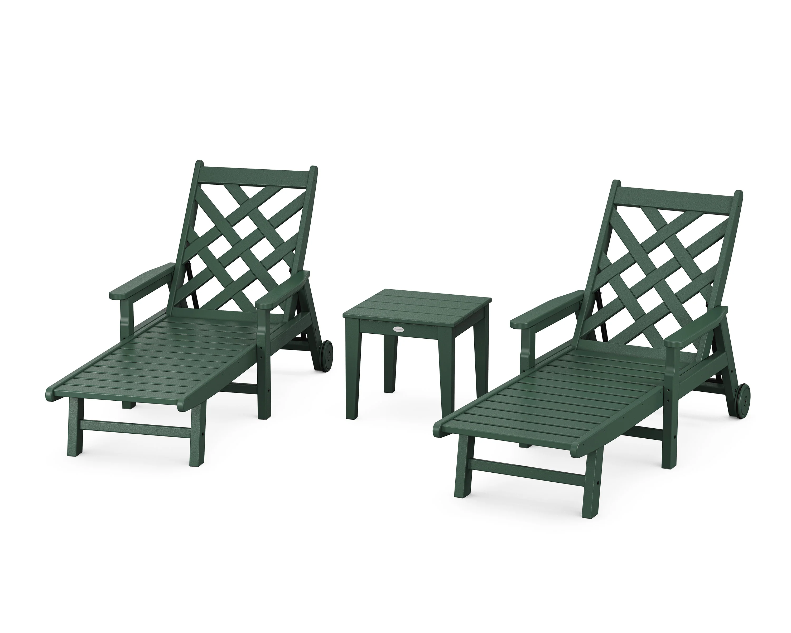 Wovendale 3-Piece Chaise Set with Arms and Wheels - Image 7