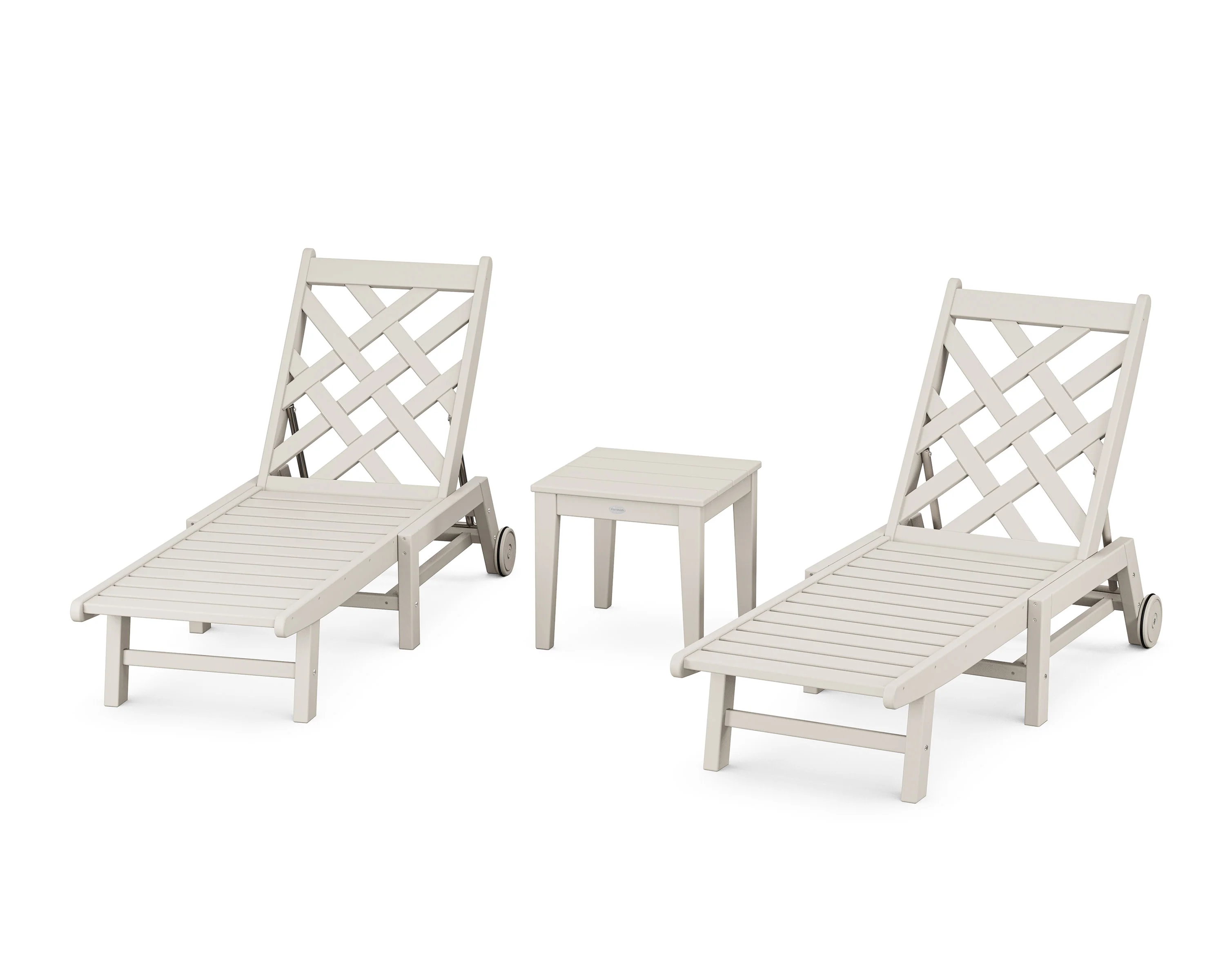 Wovendale 3-Piece Chaise Set with Wheels - Image 5