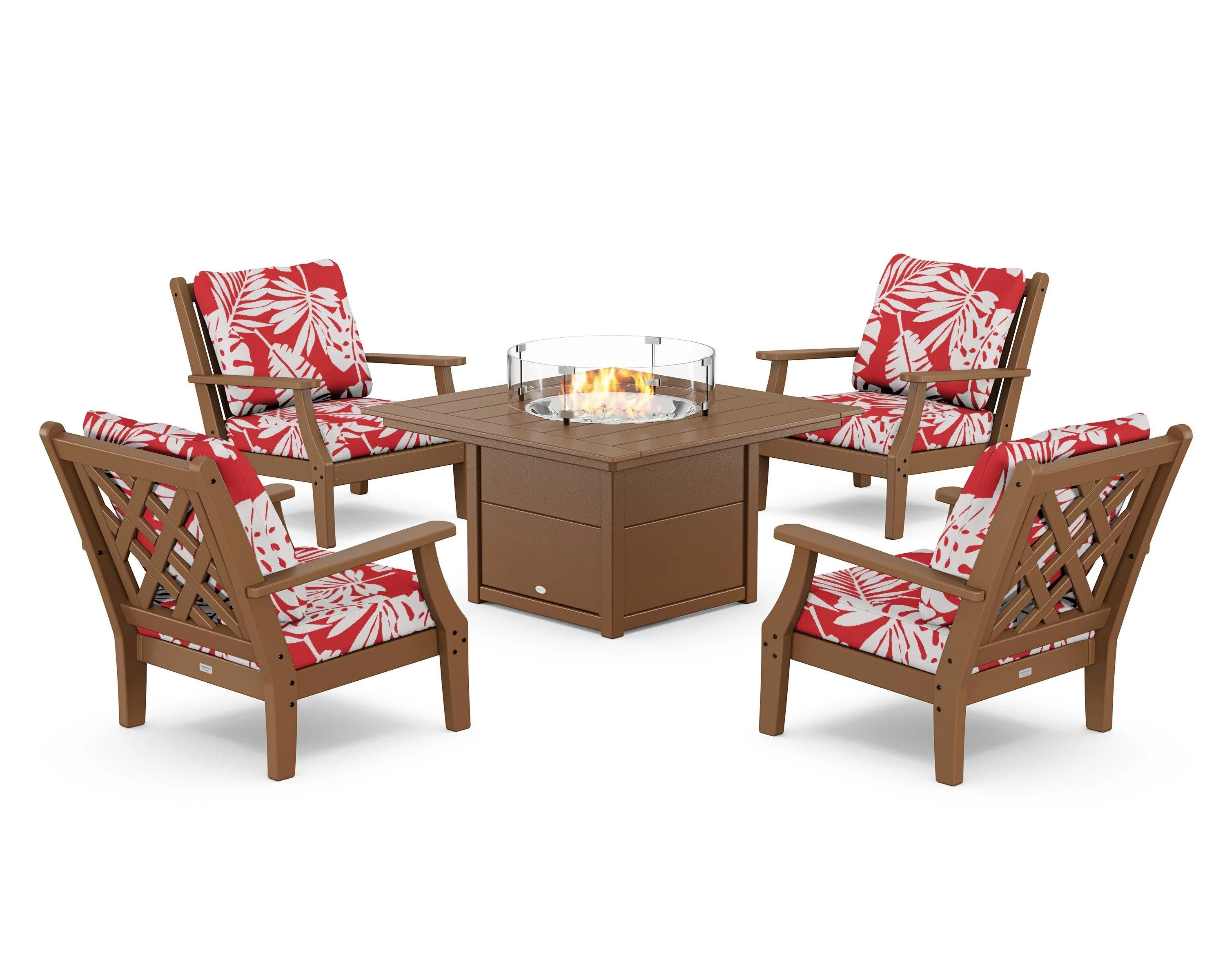 Wovendale 5-Piece Deep Seating Set with Fire Pit Table - Image 100