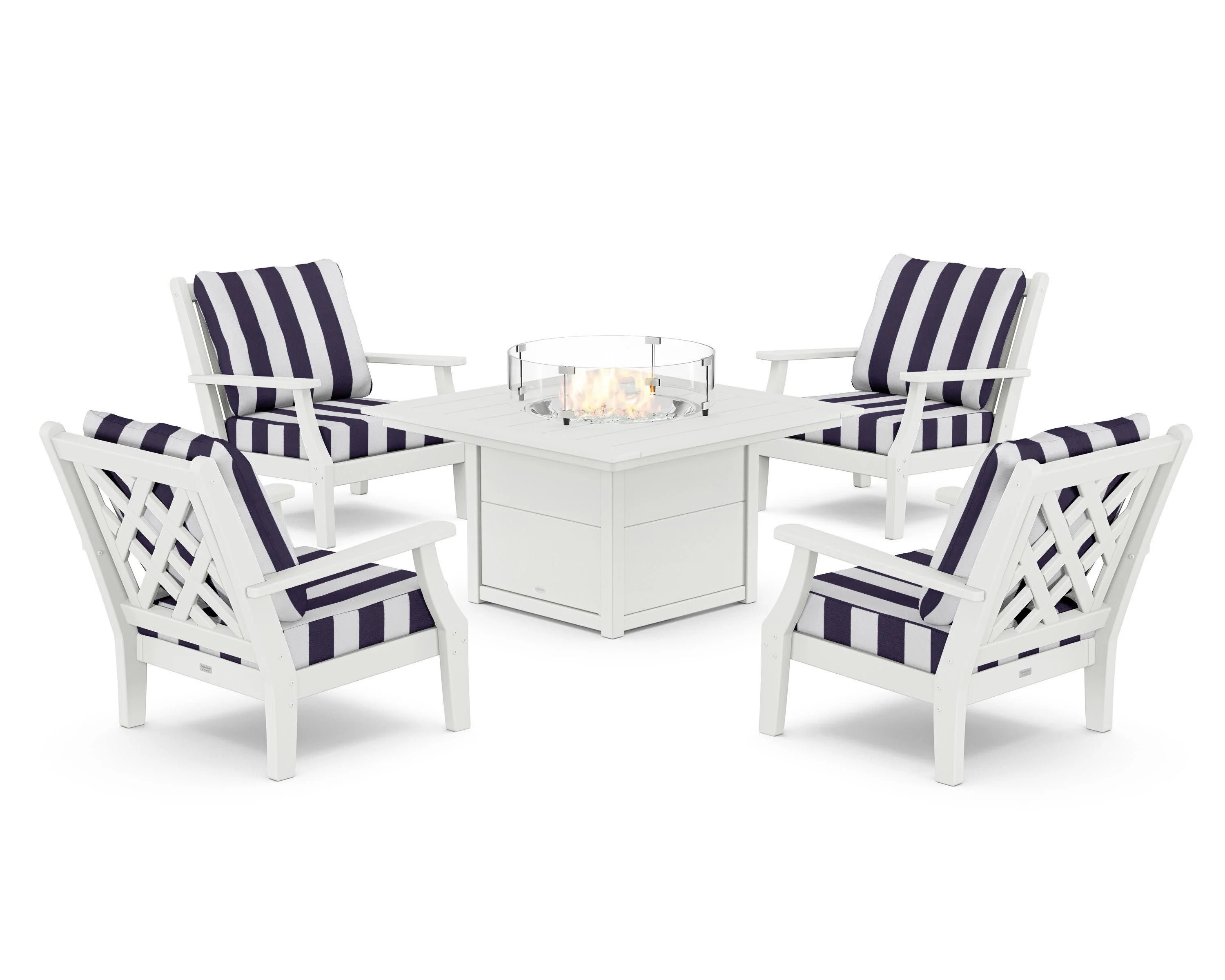 Wovendale 5-Piece Deep Seating Set with Fire Pit Table - Image 20