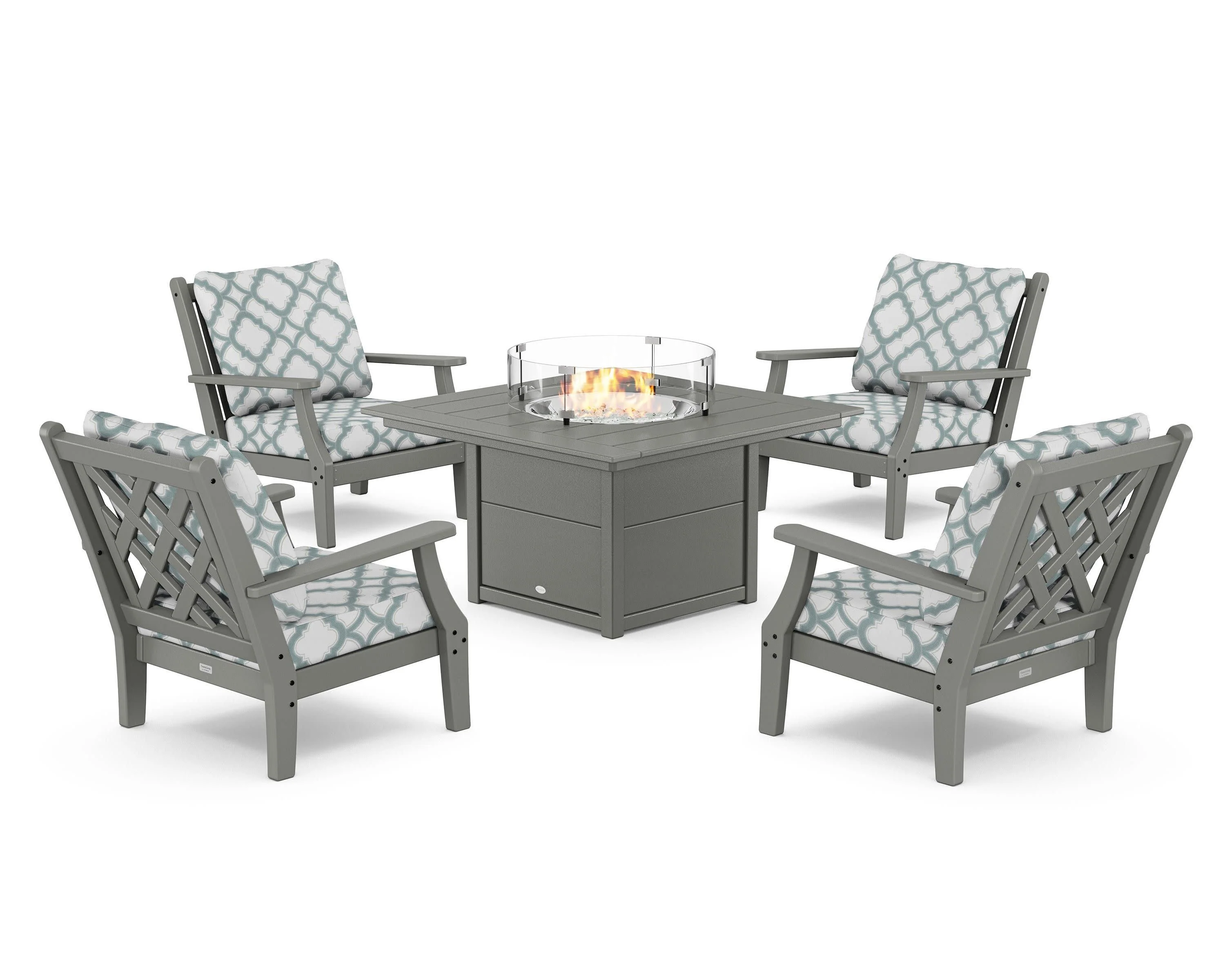 Wovendale 5-Piece Deep Seating Set with Fire Pit Table - Image 27