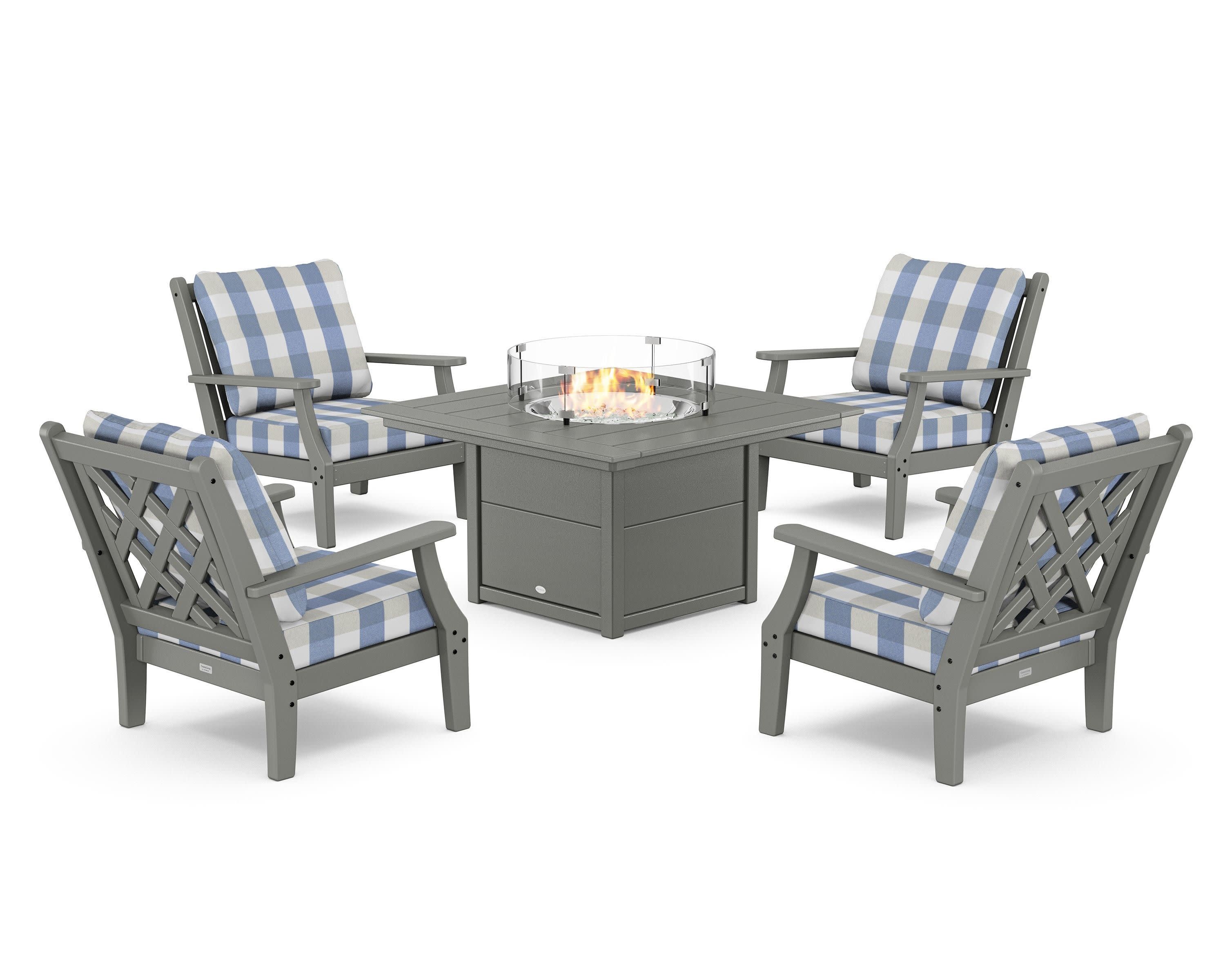 Wovendale 5-Piece Deep Seating Set with Fire Pit Table - Image 28
