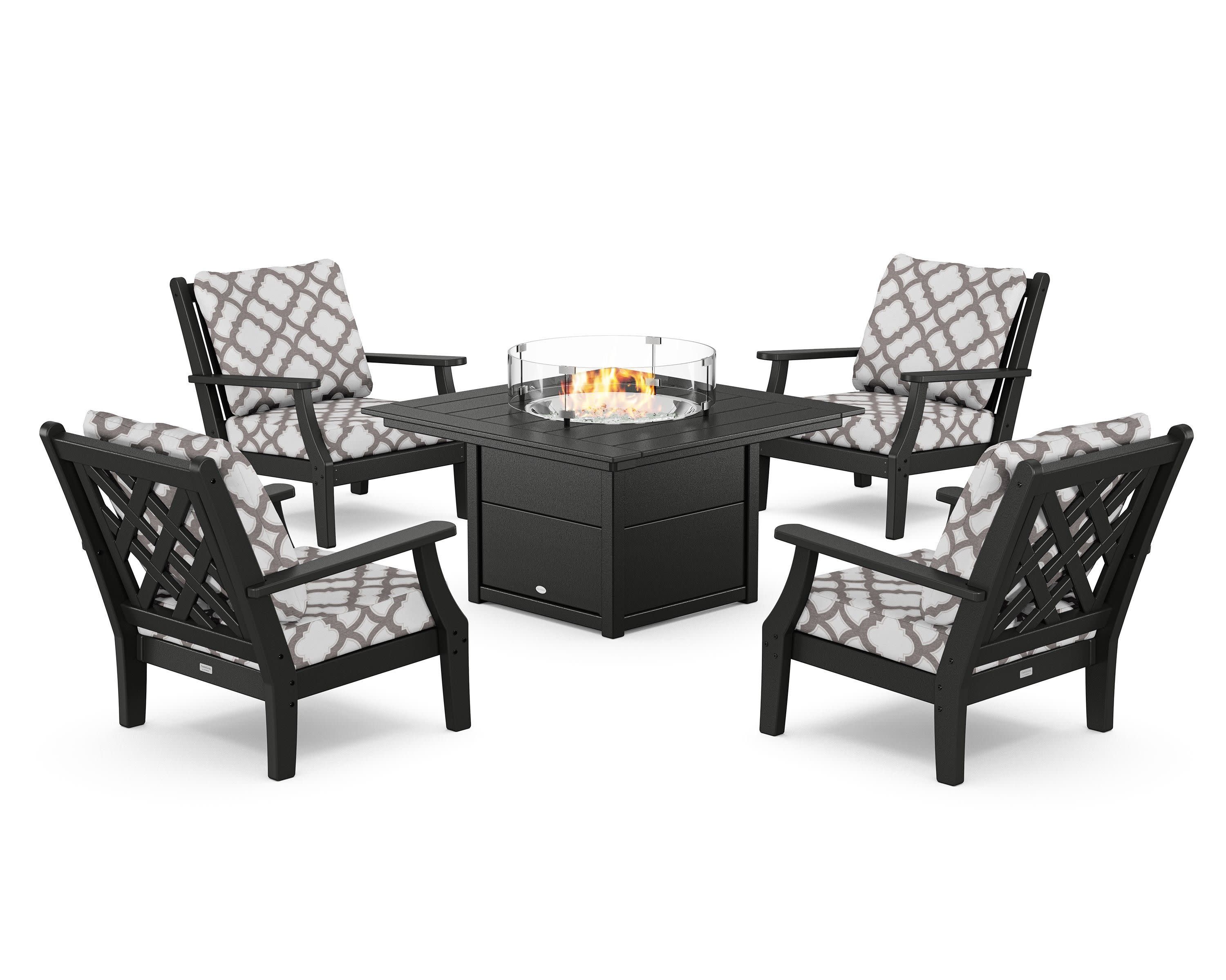 Wovendale 5-Piece Deep Seating Set with Fire Pit Table - Image 29