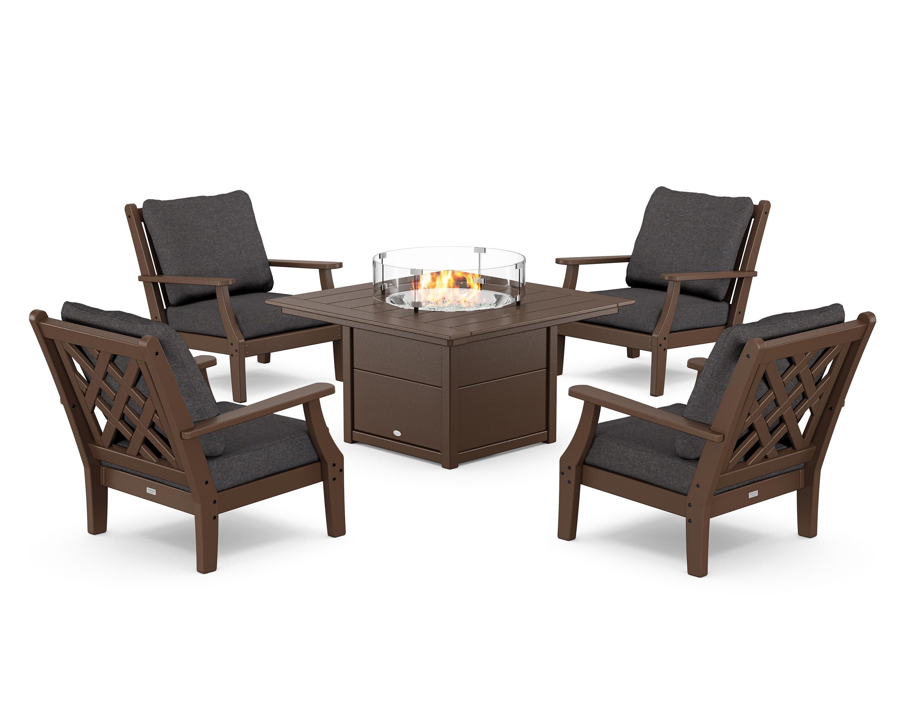 Wovendale 5-Piece Deep Seating Set with Fire Pit Table - Image 30