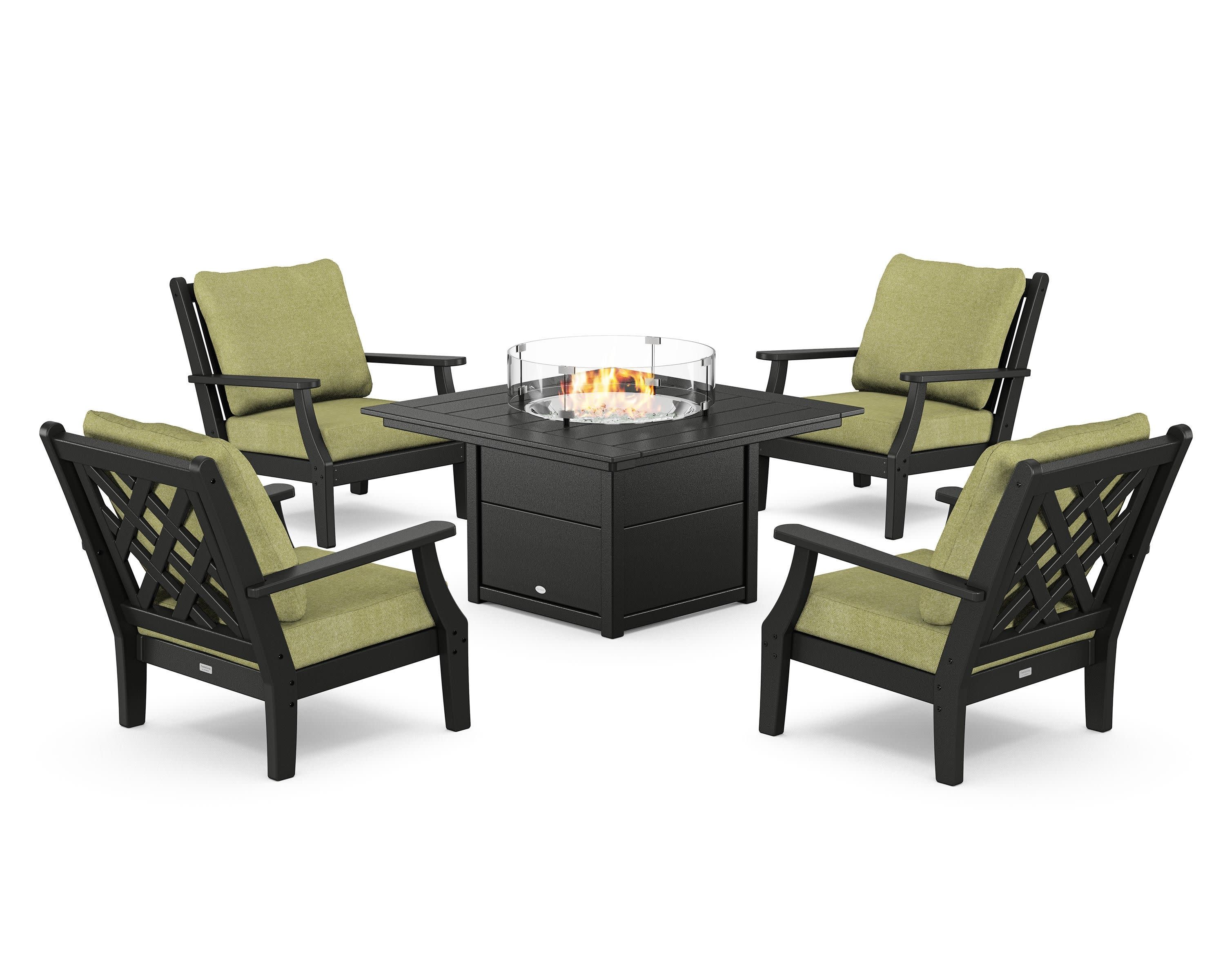 Wovendale 5-Piece Deep Seating Set with Fire Pit Table - Image 34