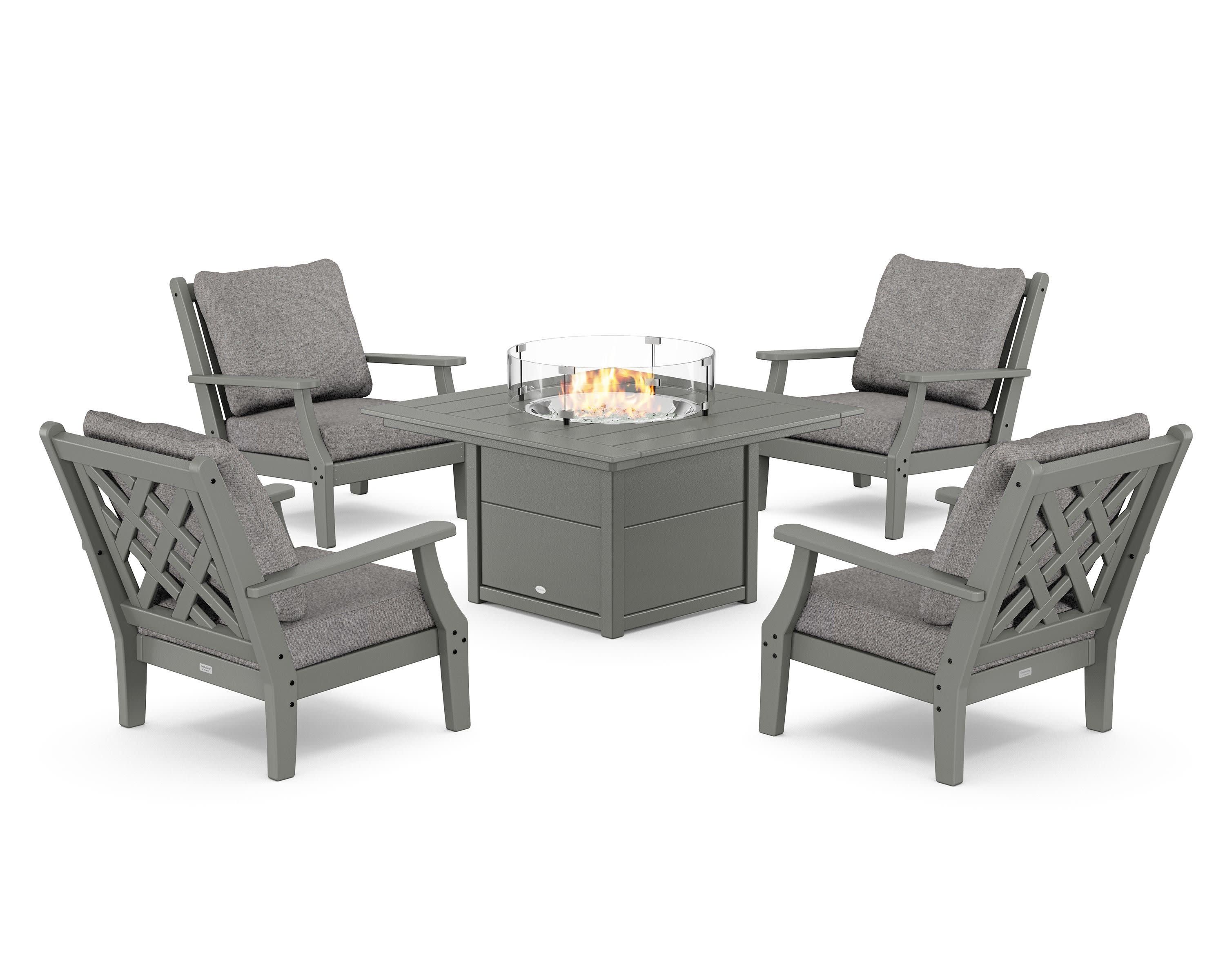 Wovendale 5-Piece Deep Seating Set with Fire Pit Table - Image 36