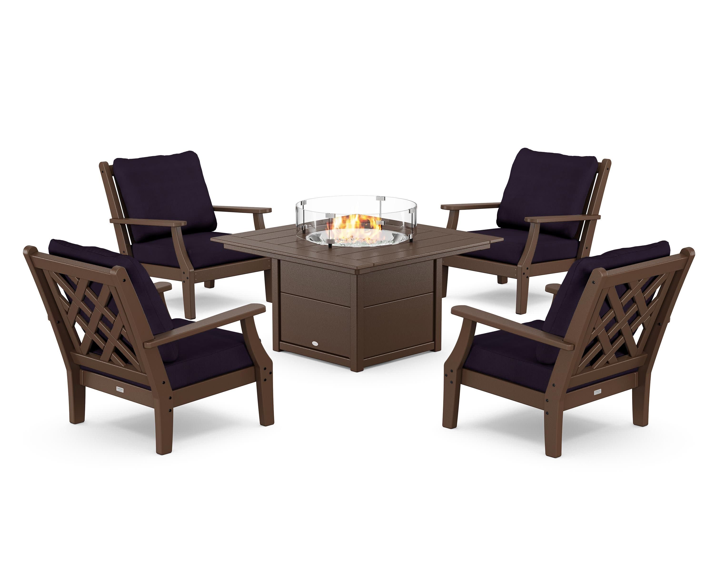 Wovendale 5-Piece Deep Seating Set with Fire Pit Table - Image 37