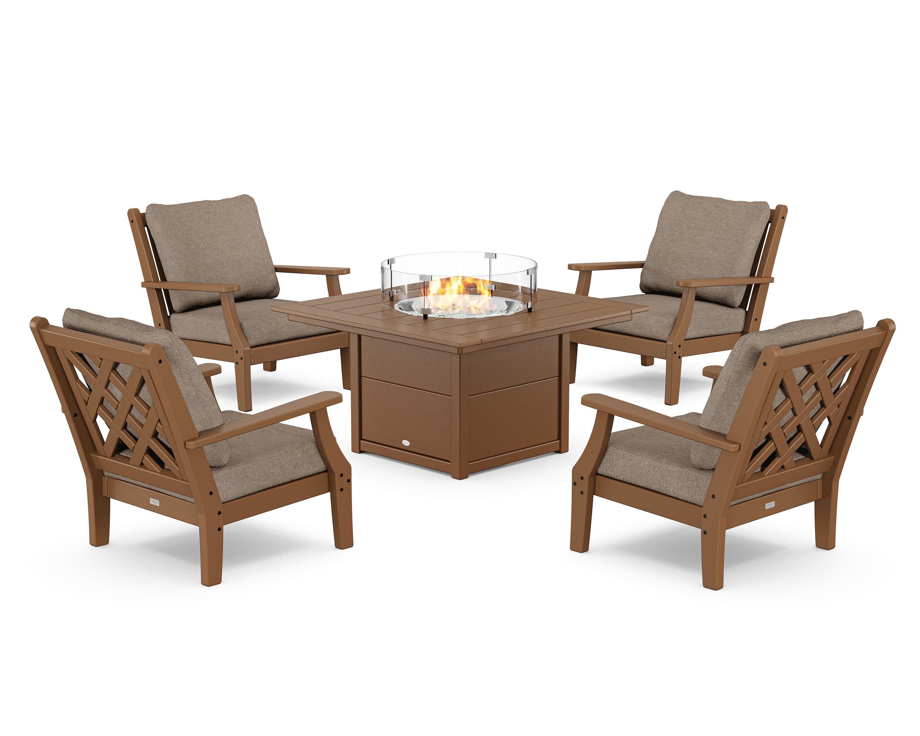 Wovendale 5-Piece Deep Seating Set with Fire Pit Table - Image 41